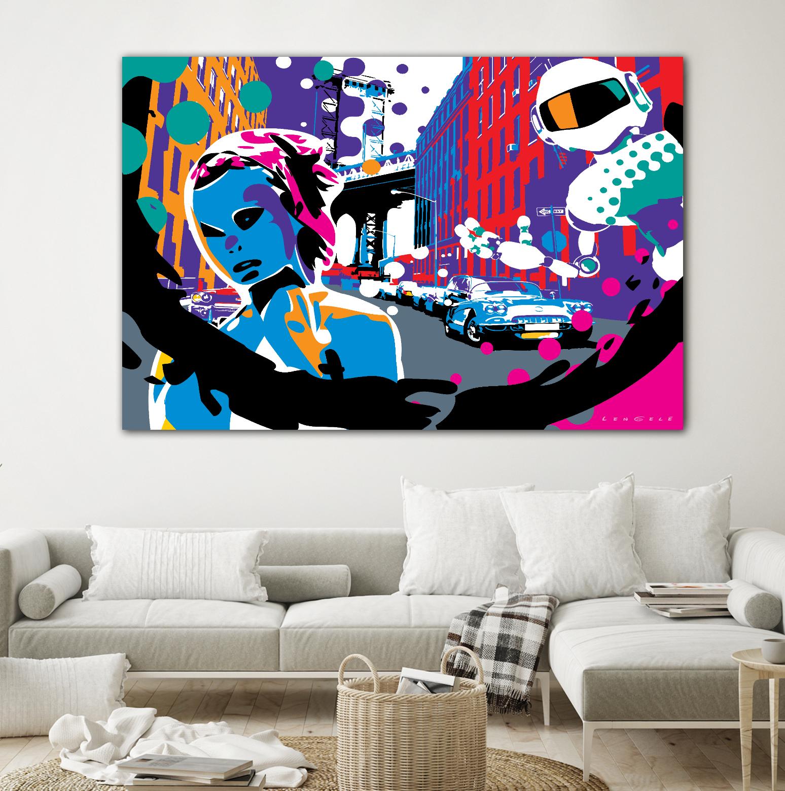 Brooklyn by Ray Lengelé on GIANT ART - red street art robot