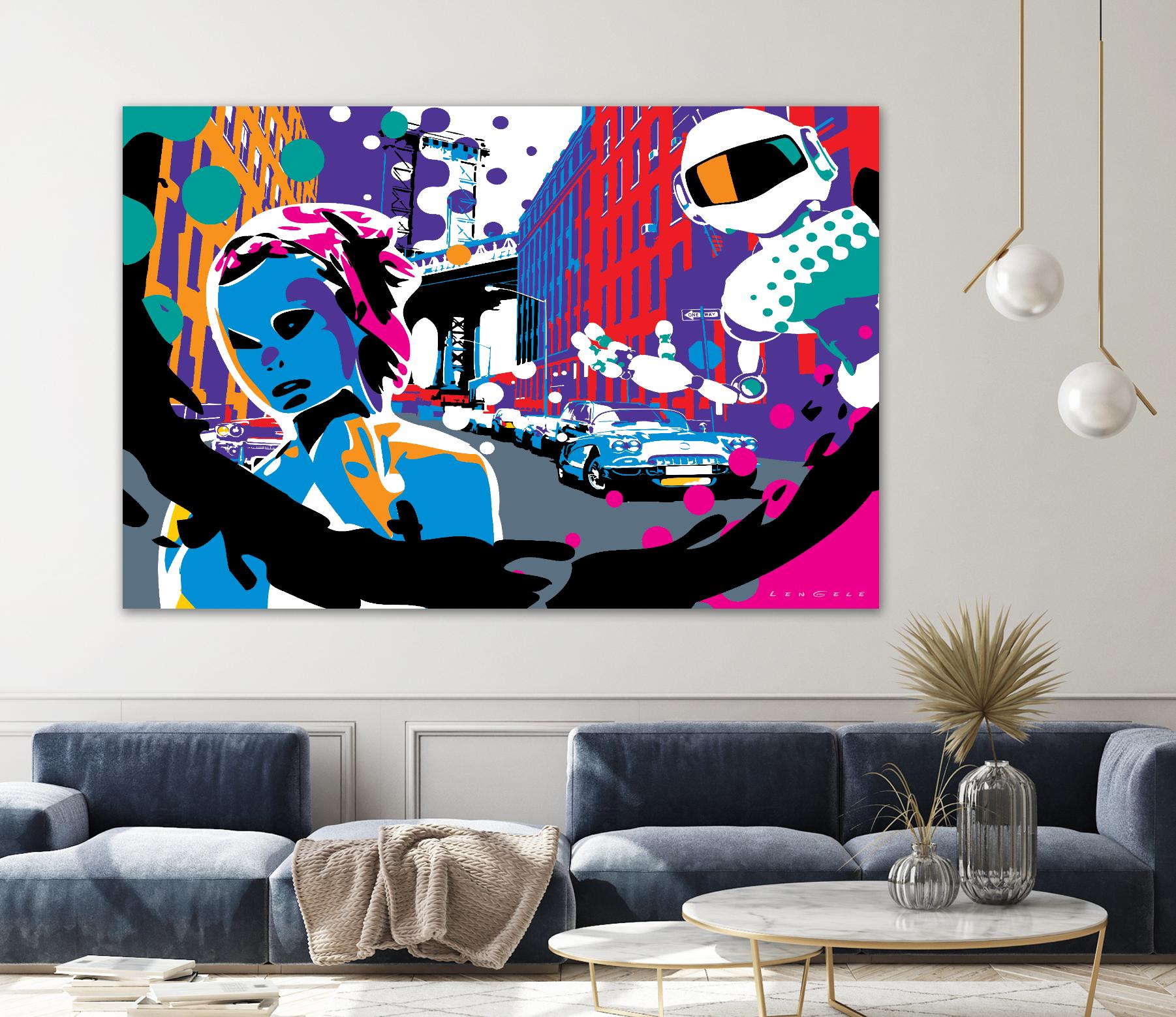 Brooklyn by Ray Lengelé on GIANT ART - red street art robot