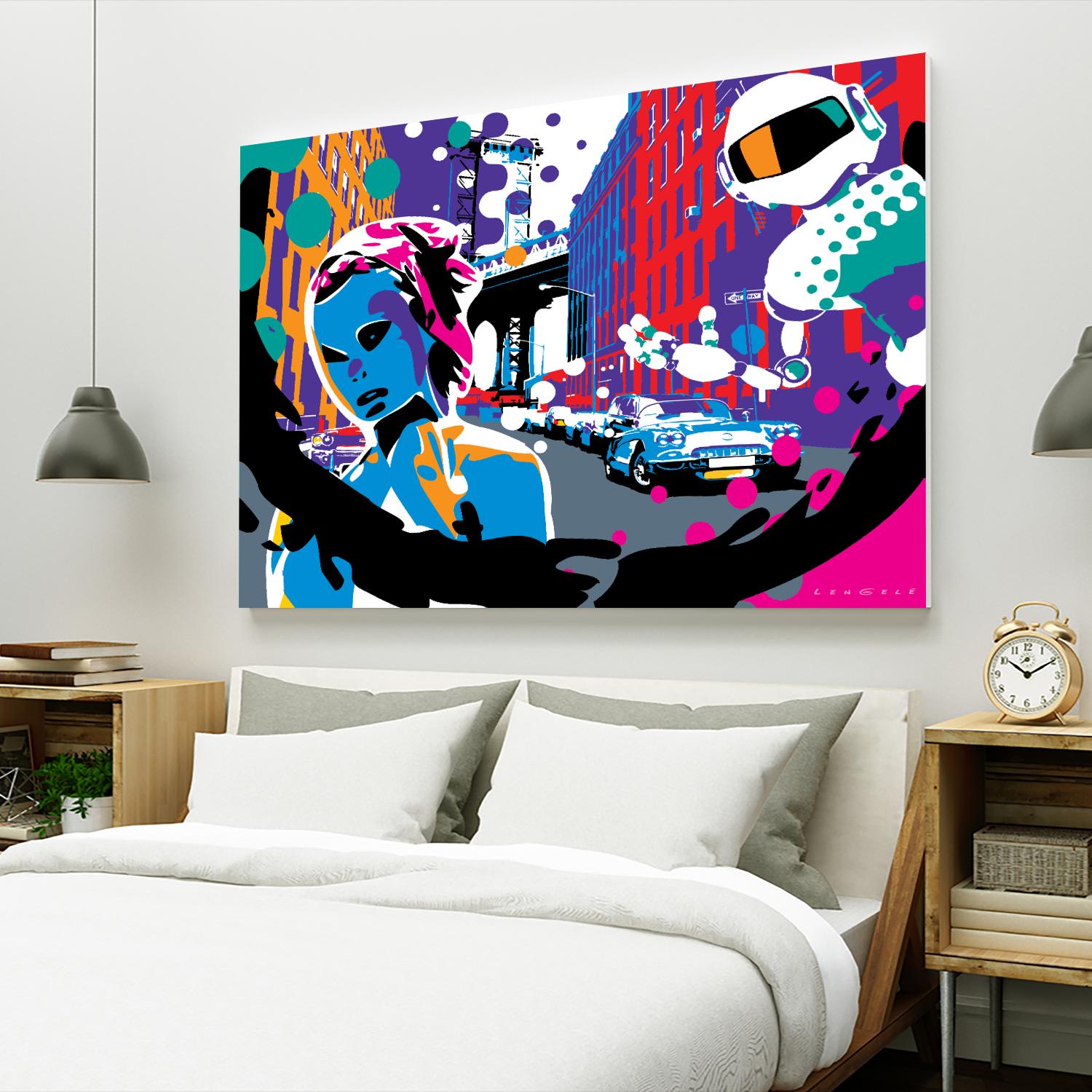 Brooklyn by Ray Lengelé on GIANT ART - red street art robot