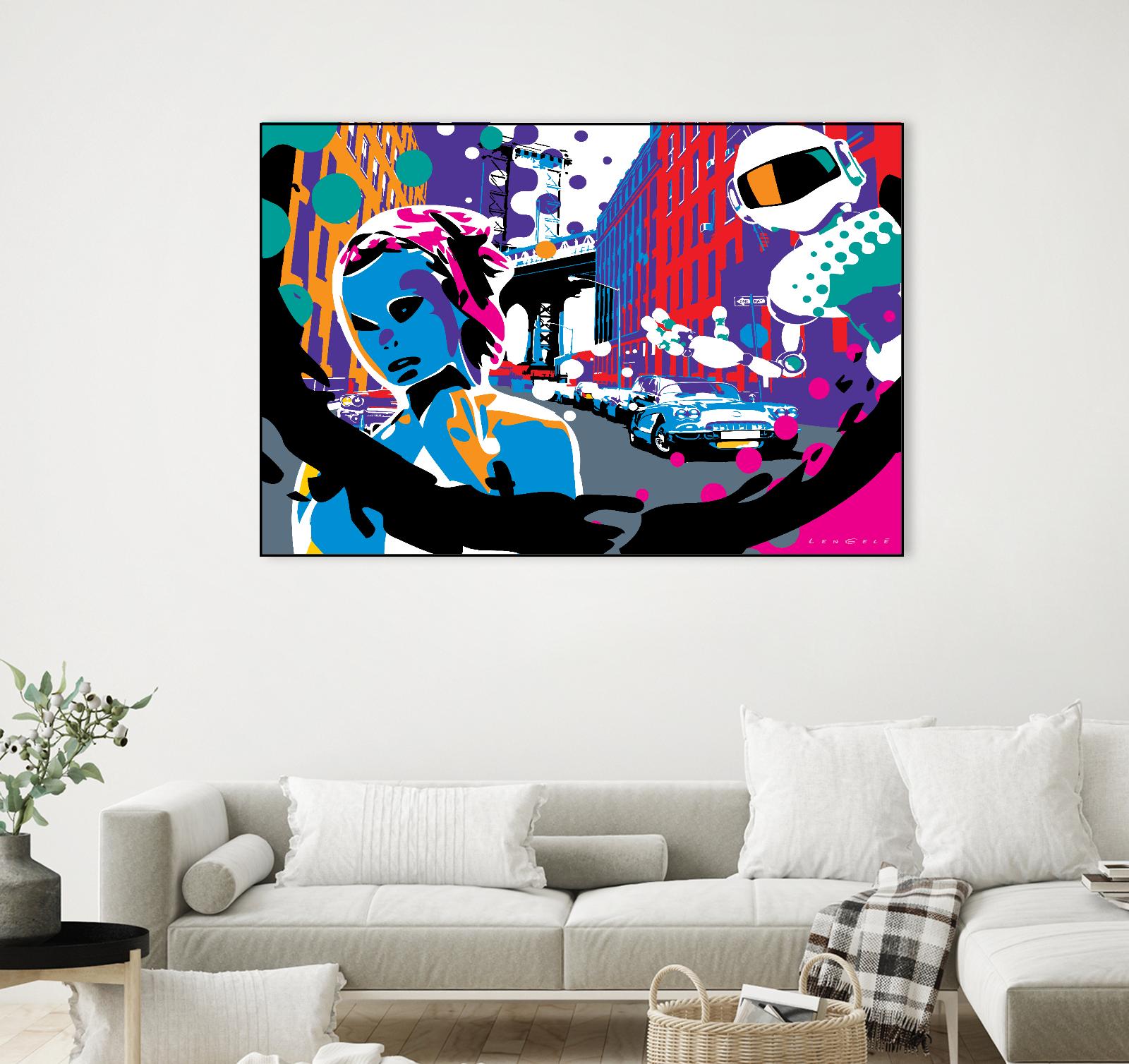 Brooklyn by Ray Lengelé on GIANT ART - red street art robot