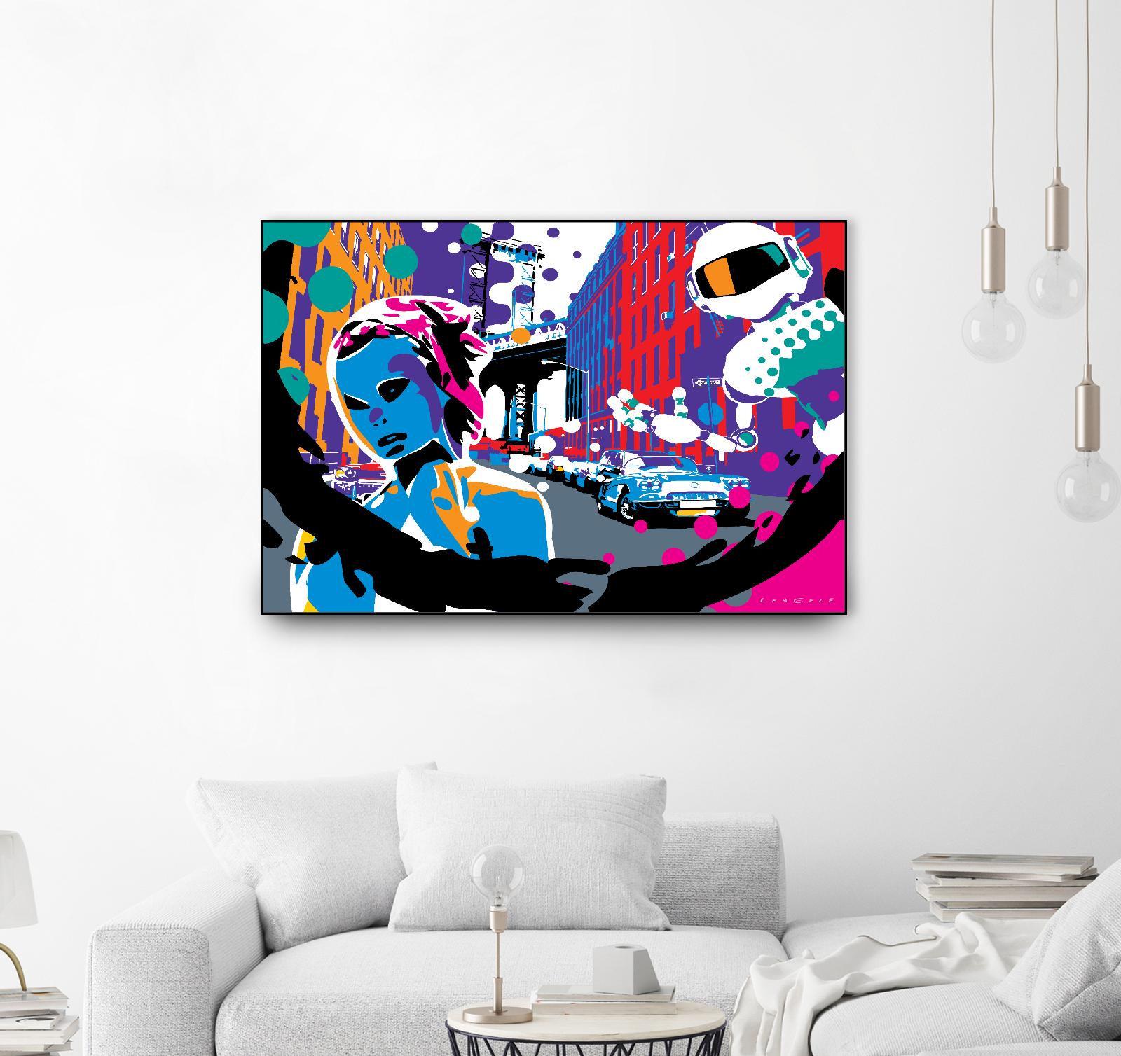 Brooklyn by Ray Lengelé on GIANT ART - red street art robot