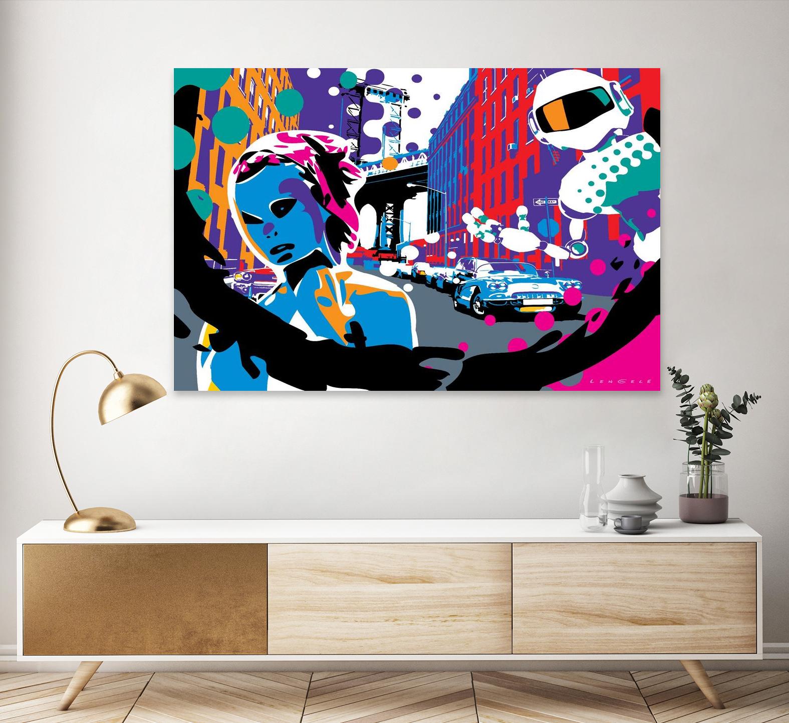 Brooklyn by Ray Lengelé on GIANT ART - red street art robot