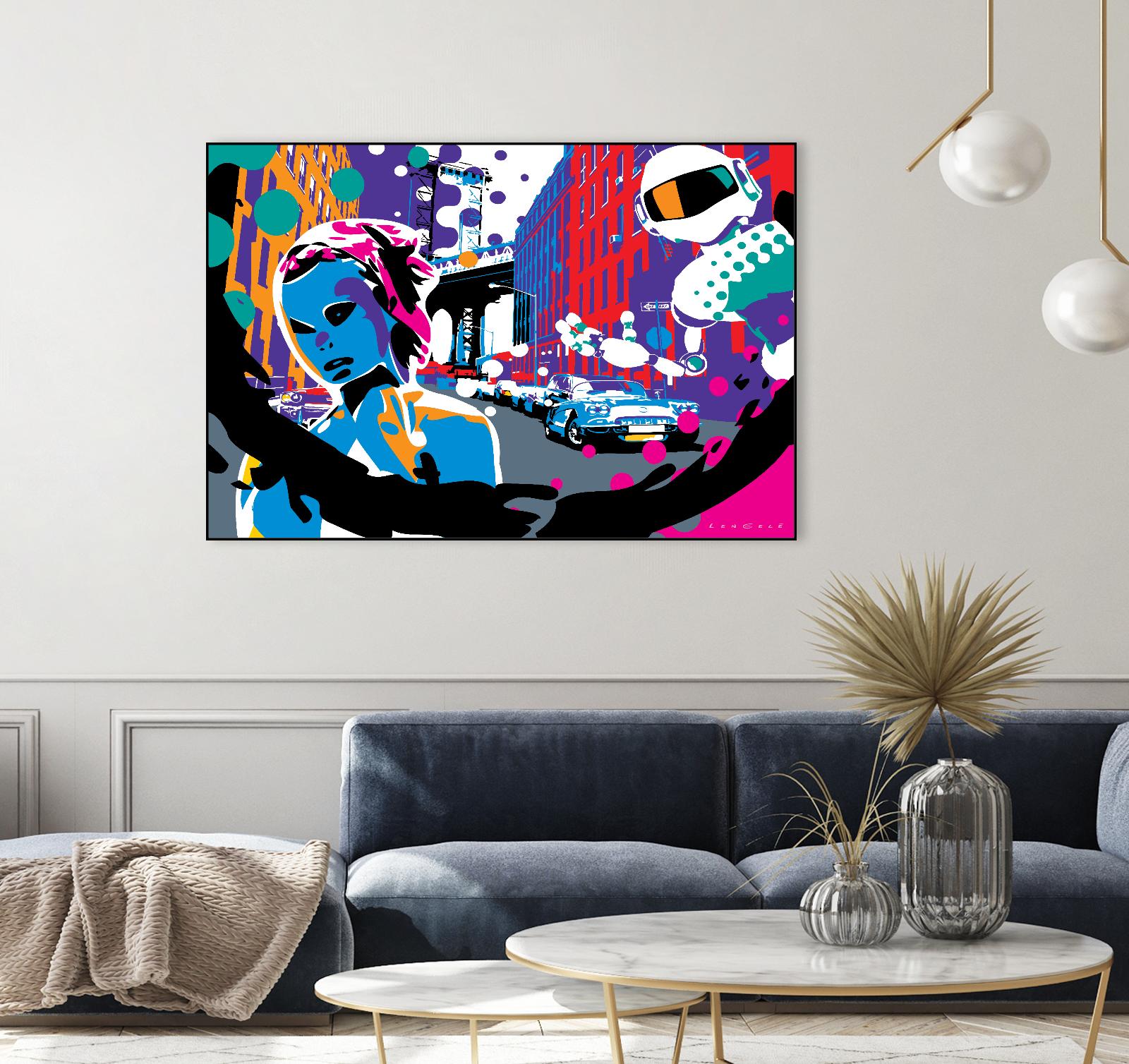 Brooklyn by Ray Lengelé on GIANT ART - red street art robot