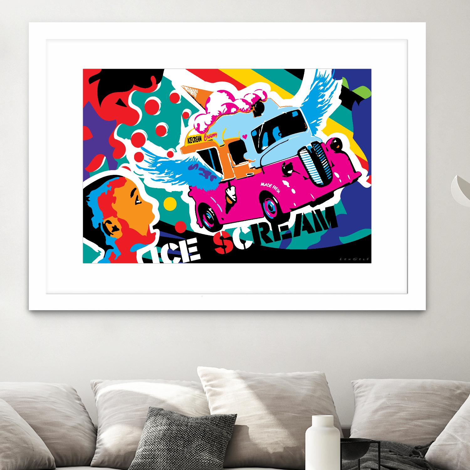 IceScream by Ray Lengelé on GIANT ART - pink art for kids bus
