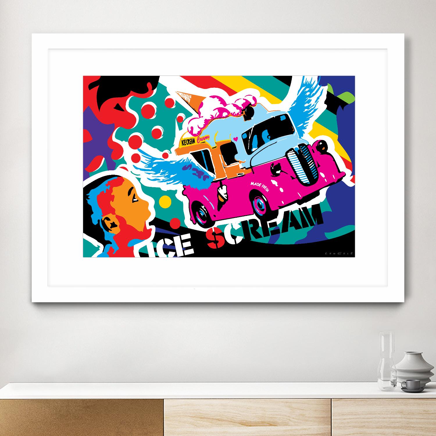 IceScream by Ray Lengelé on GIANT ART - pink art for kids bus