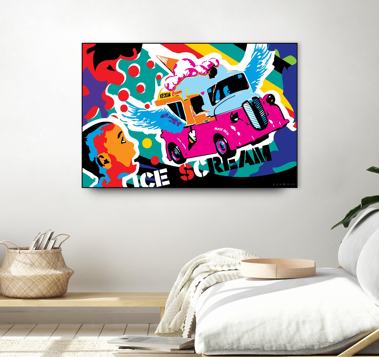 IceScream by Ray Lengelé on GIANT ART - pink art for kids bus