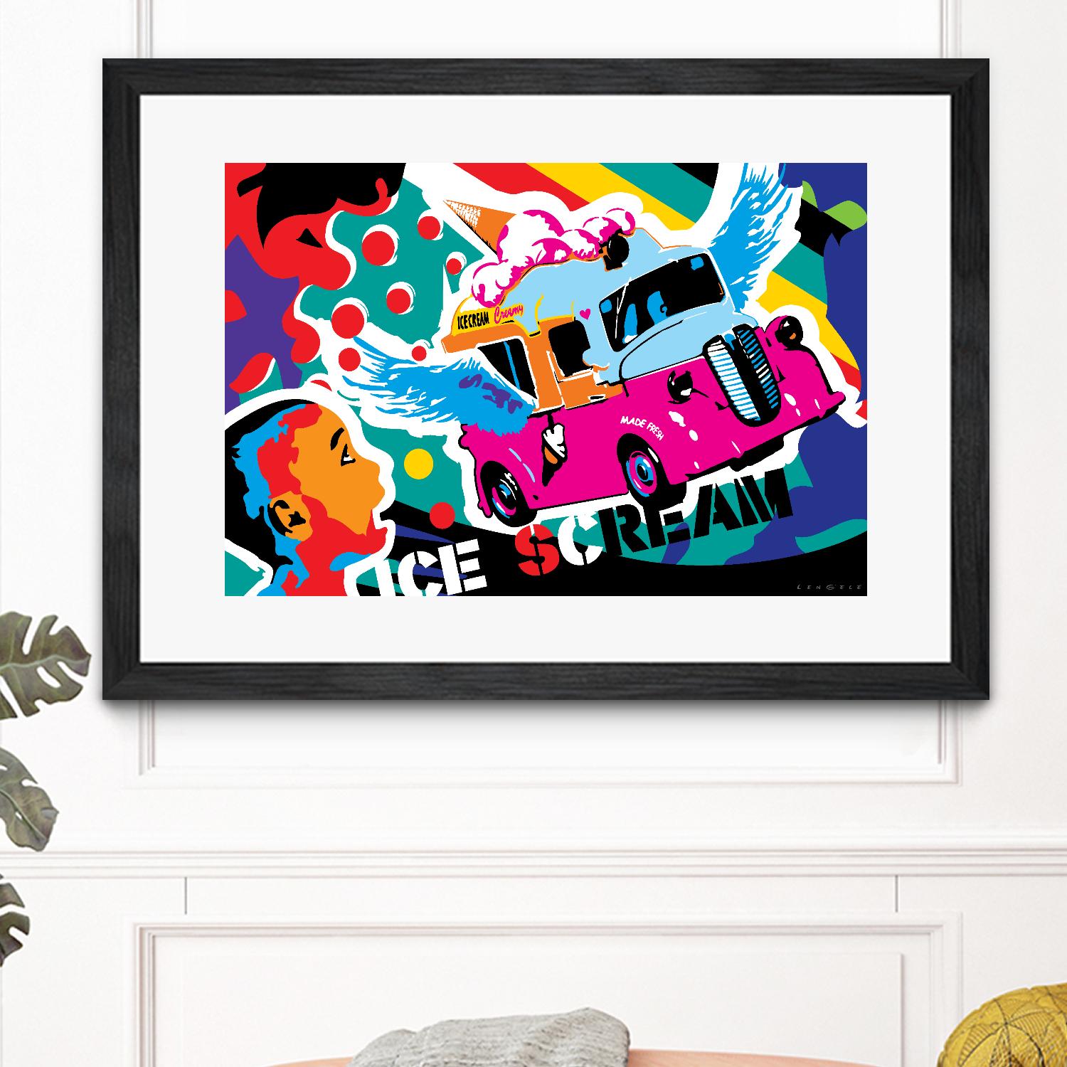 IceScream by Ray Lengelé on GIANT ART - pink art for kids bus