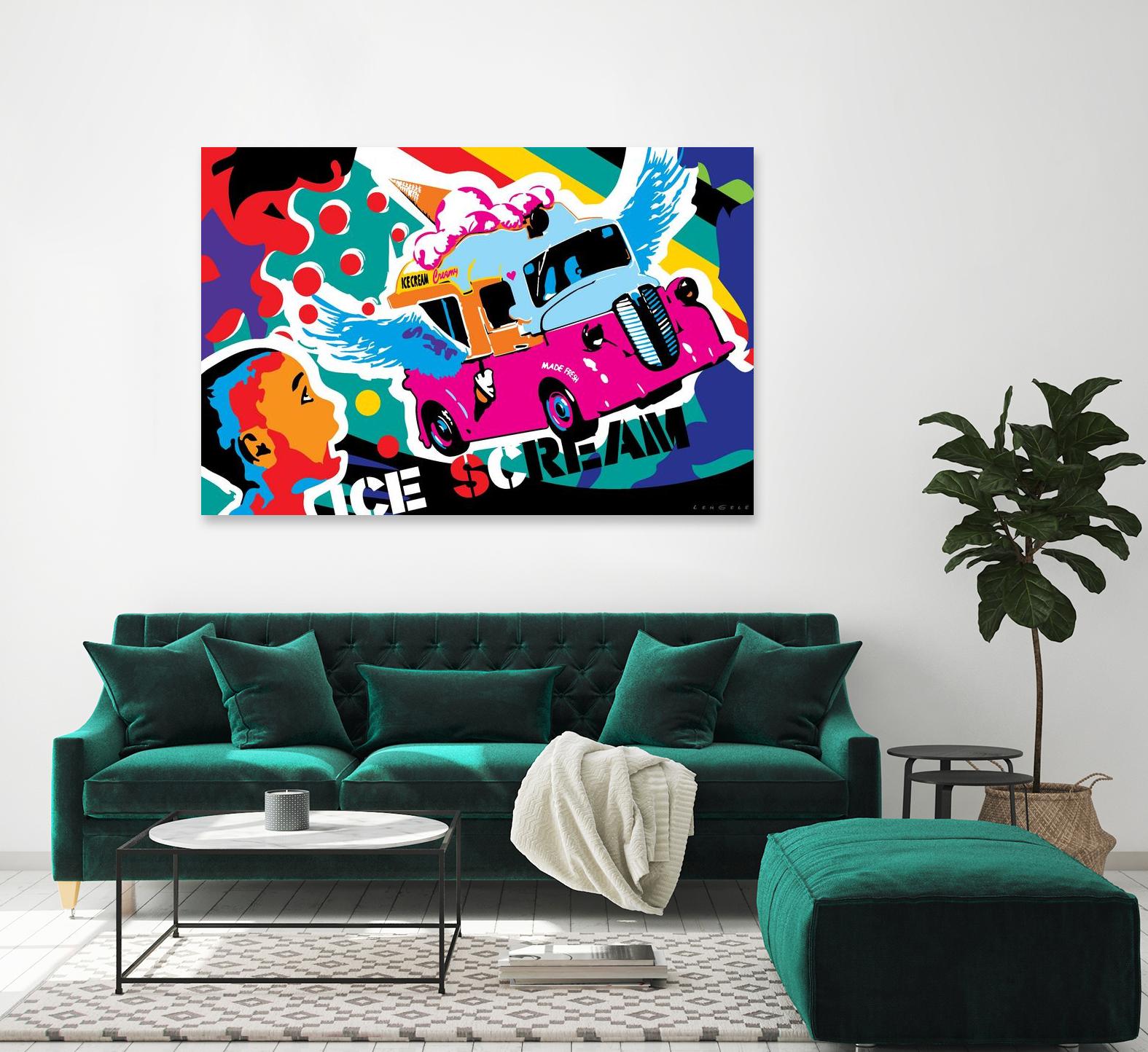 IceScream by Ray Lengelé on GIANT ART - pink art for kids bus