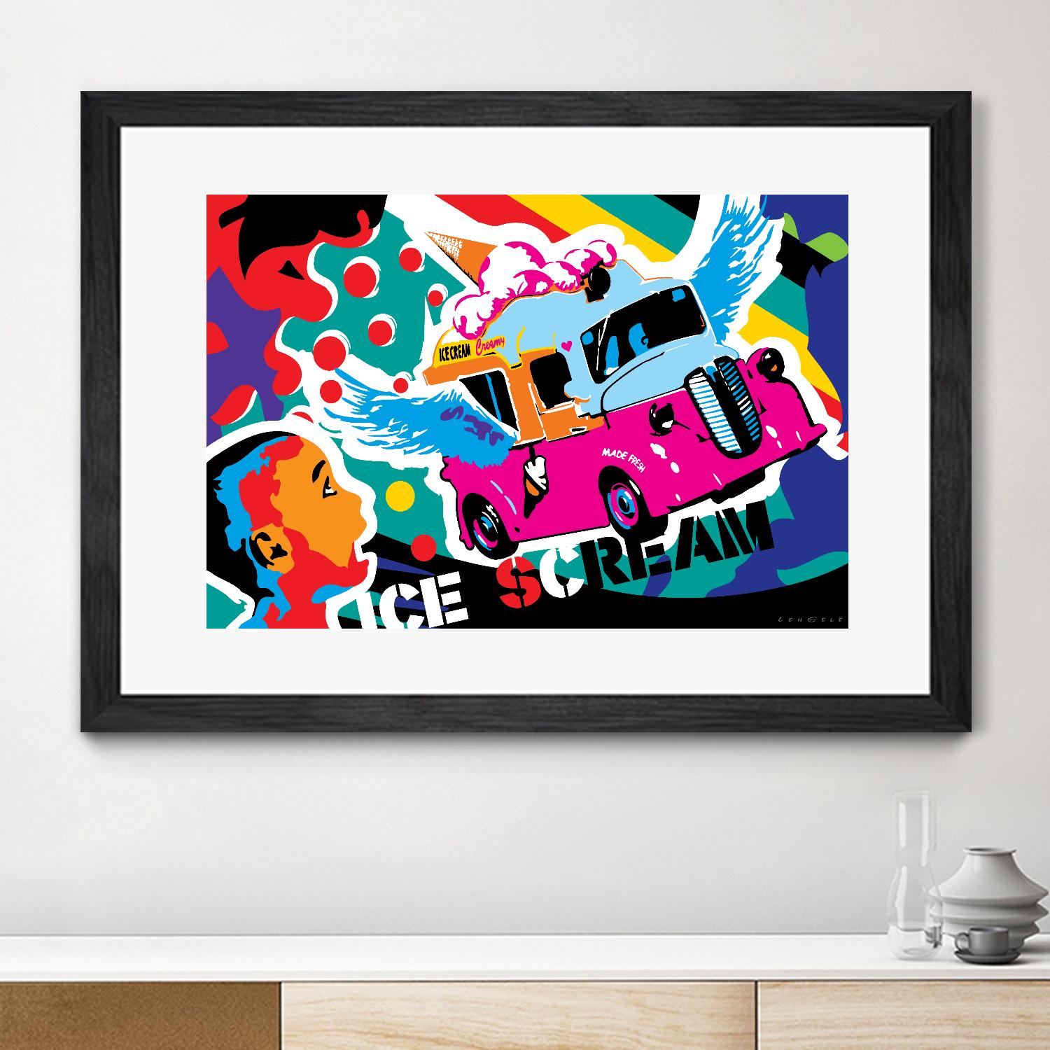 IceScream by Ray Lengelé on GIANT ART - pink art for kids bus