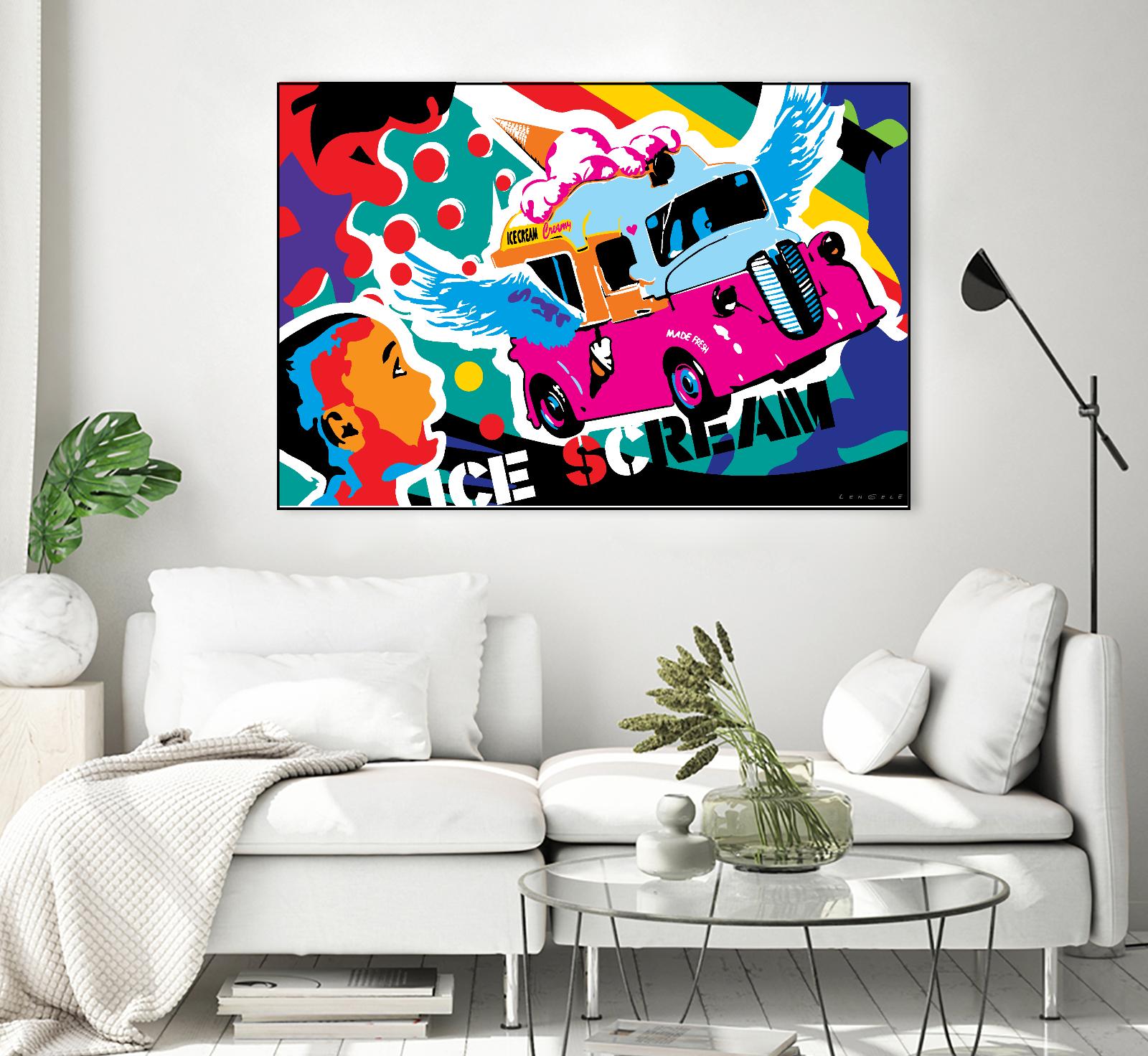 IceScream by Ray Lengelé on GIANT ART - pink art for kids bus