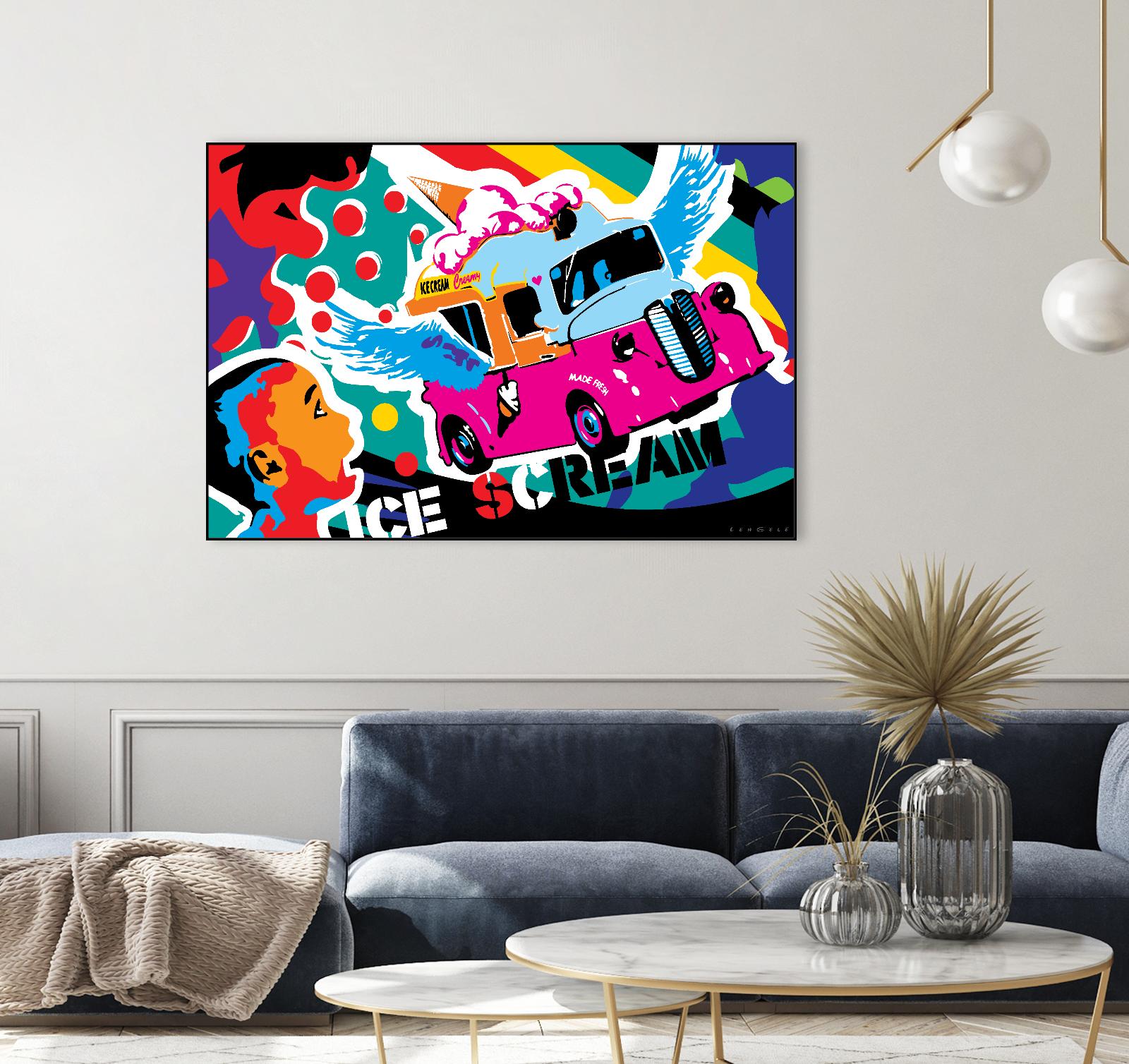 IceScream by Ray Lengelé on GIANT ART - pink art for kids bus