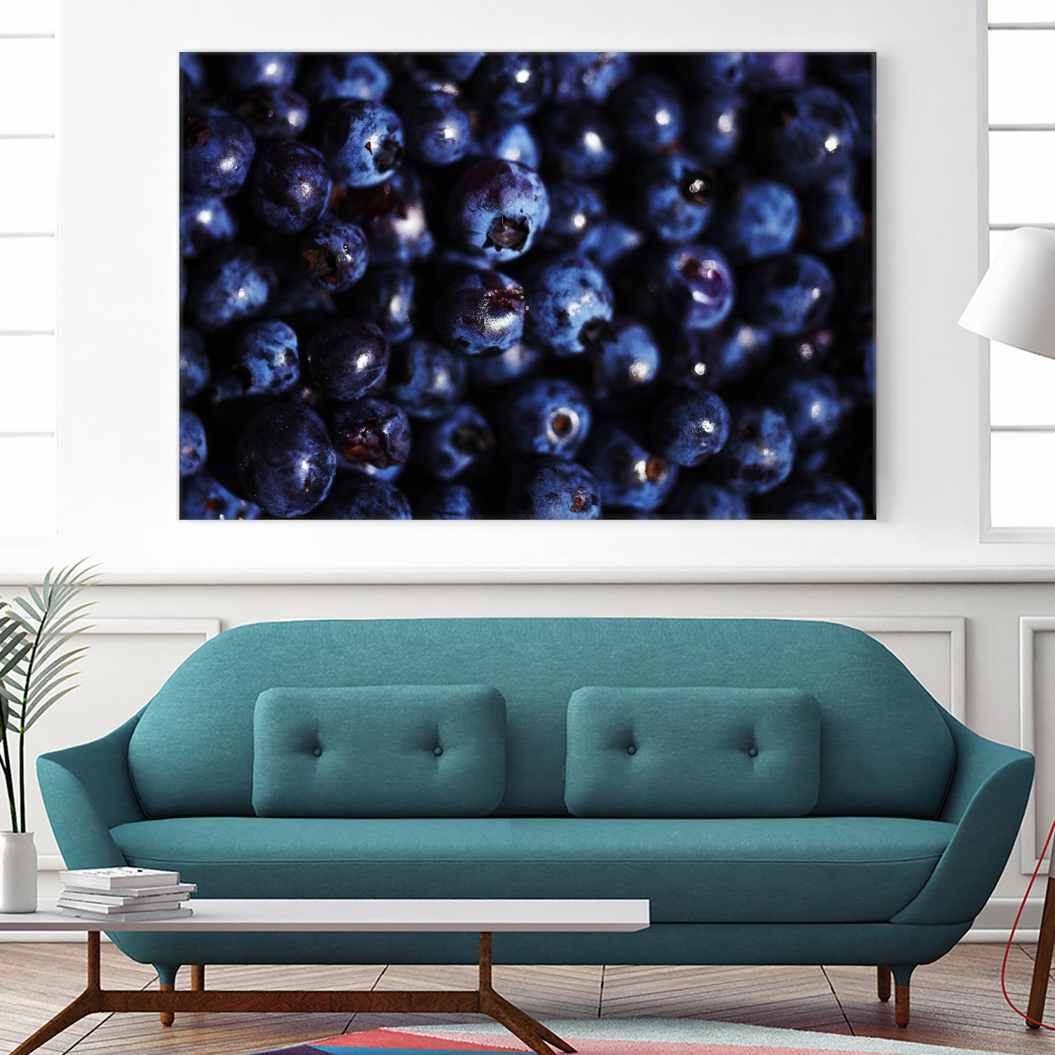 Blueberries I by Peter Morneau on GIANT ART - blue photo art