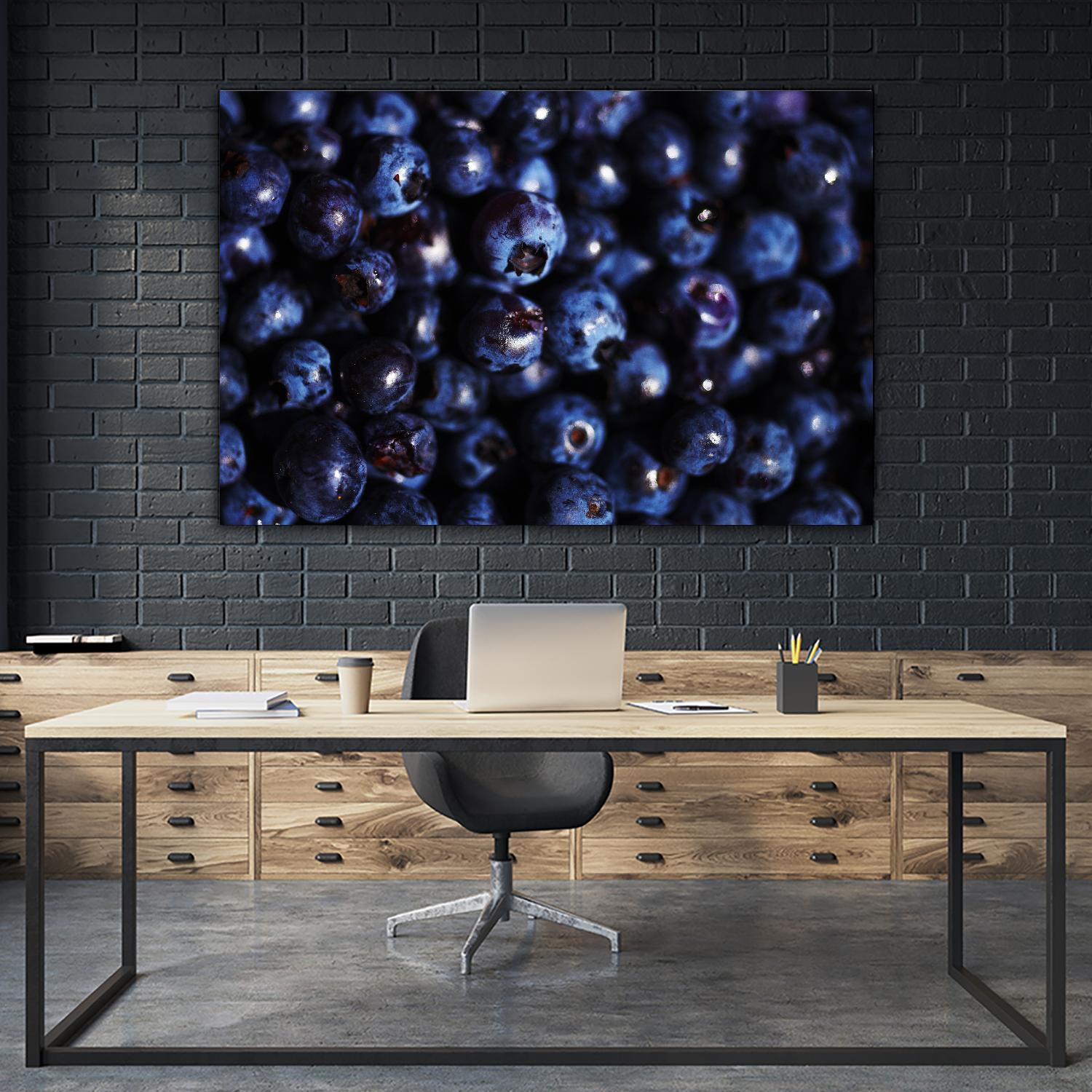 Blueberries I by Peter Morneau on GIANT ART - blue photo art