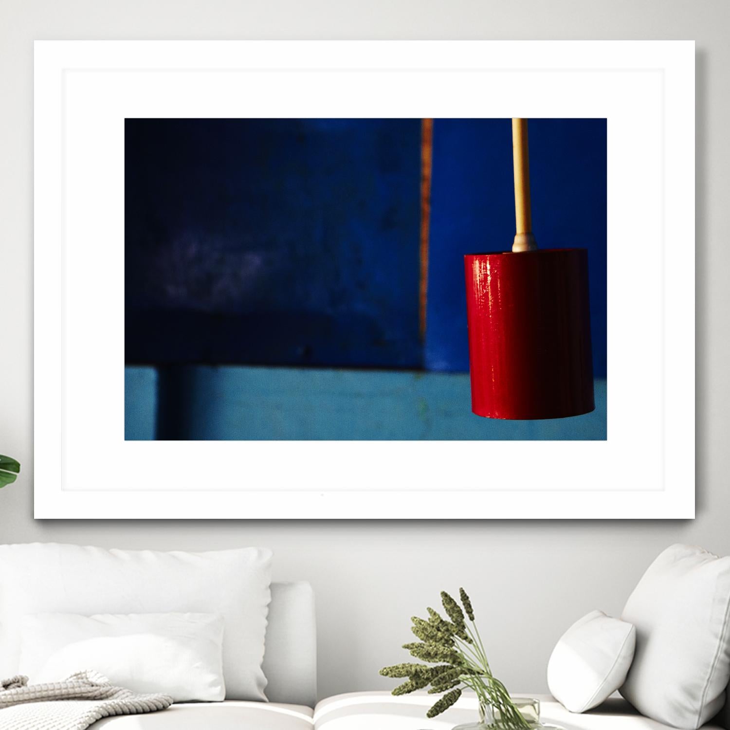Blue and Red by Peter Morneau on GIANT ART - blue photo art