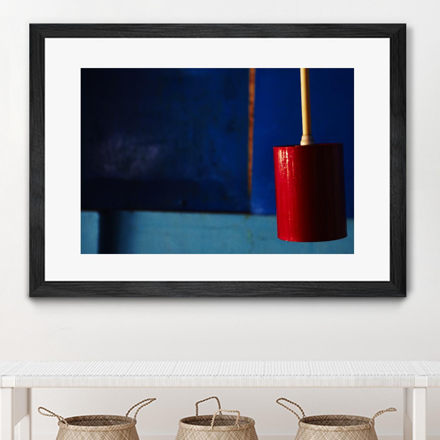 Blue and Red by Peter Morneau on GIANT ART - blue photo art