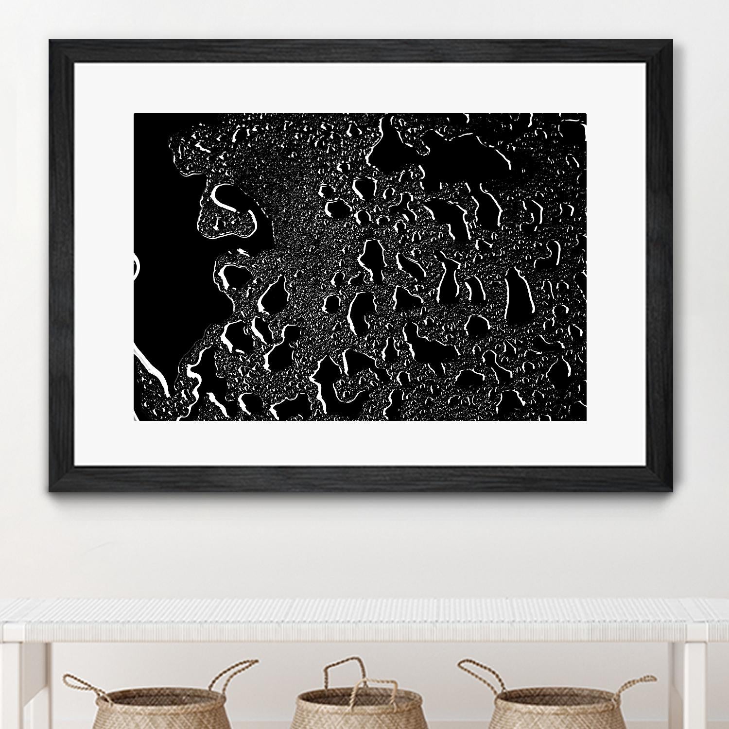 Black water III by Peter Morneau on GIANT ART - grey photo art