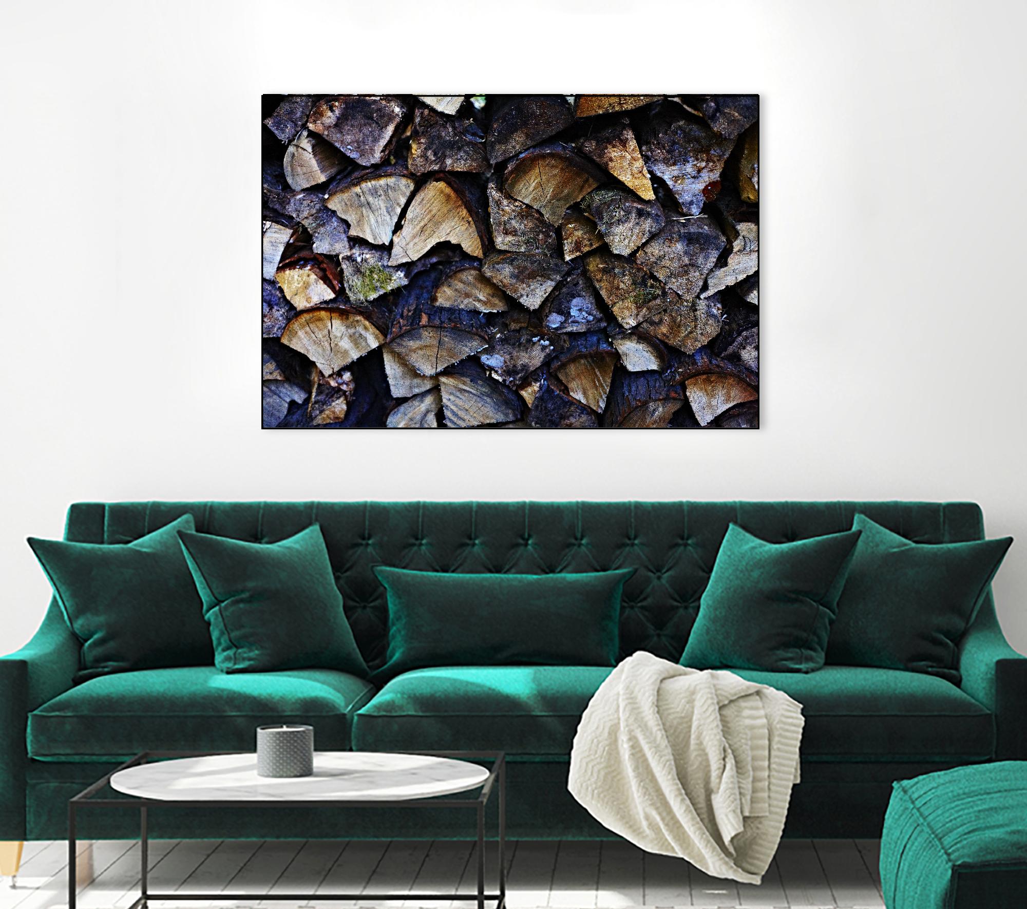 Wood I by Peter Morneau on GIANT ART - blue photo art