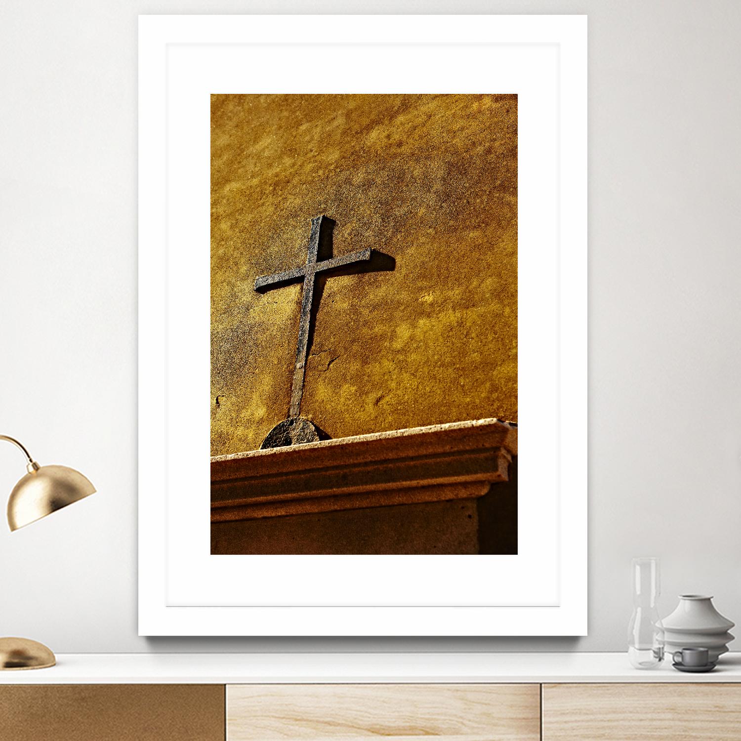 Cross by Peter Morneau on GIANT ART - yellow photo art