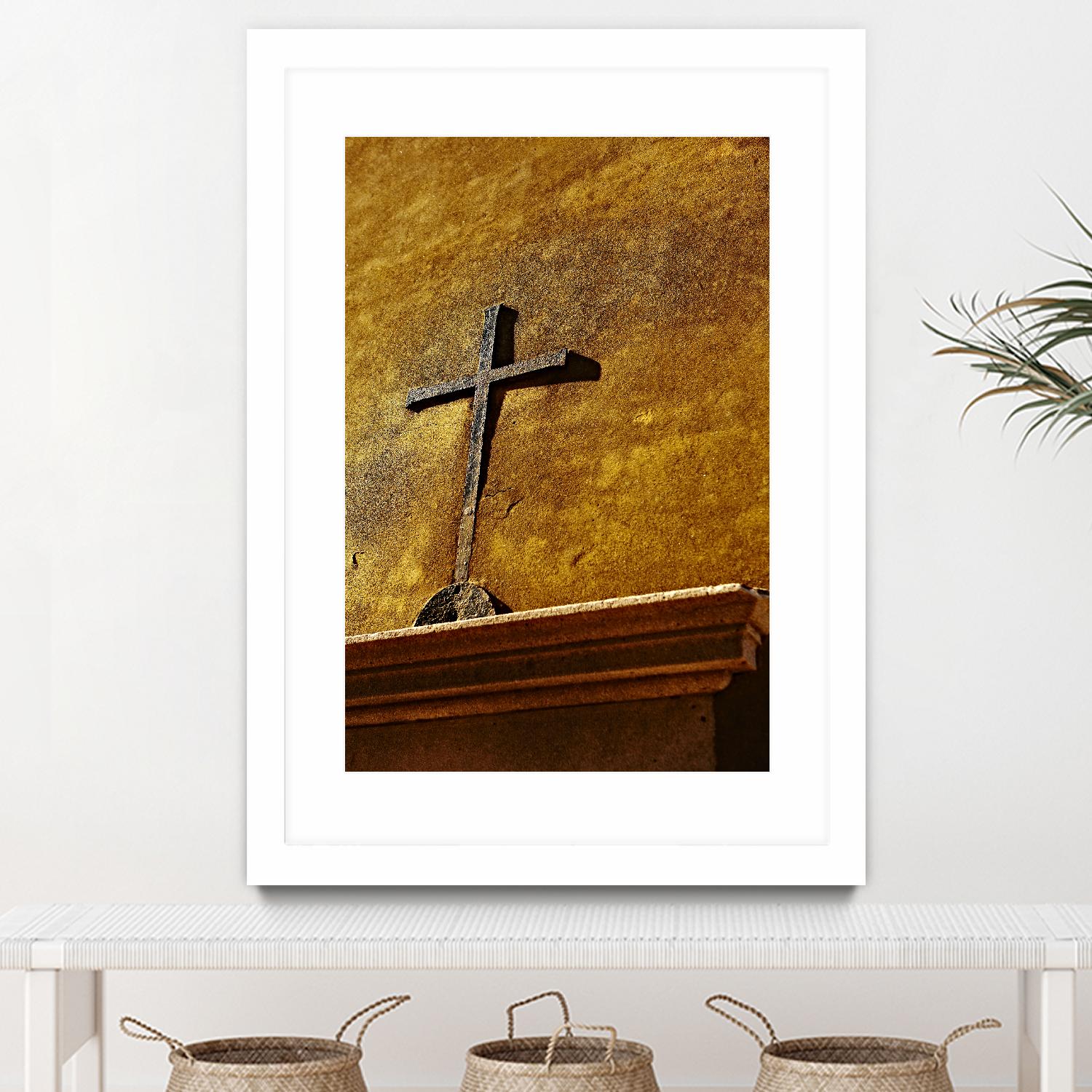 Cross by Peter Morneau on GIANT ART - yellow photo art