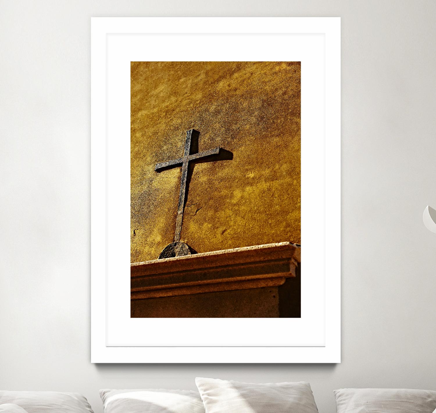 Cross by Peter Morneau on GIANT ART - yellow photo art