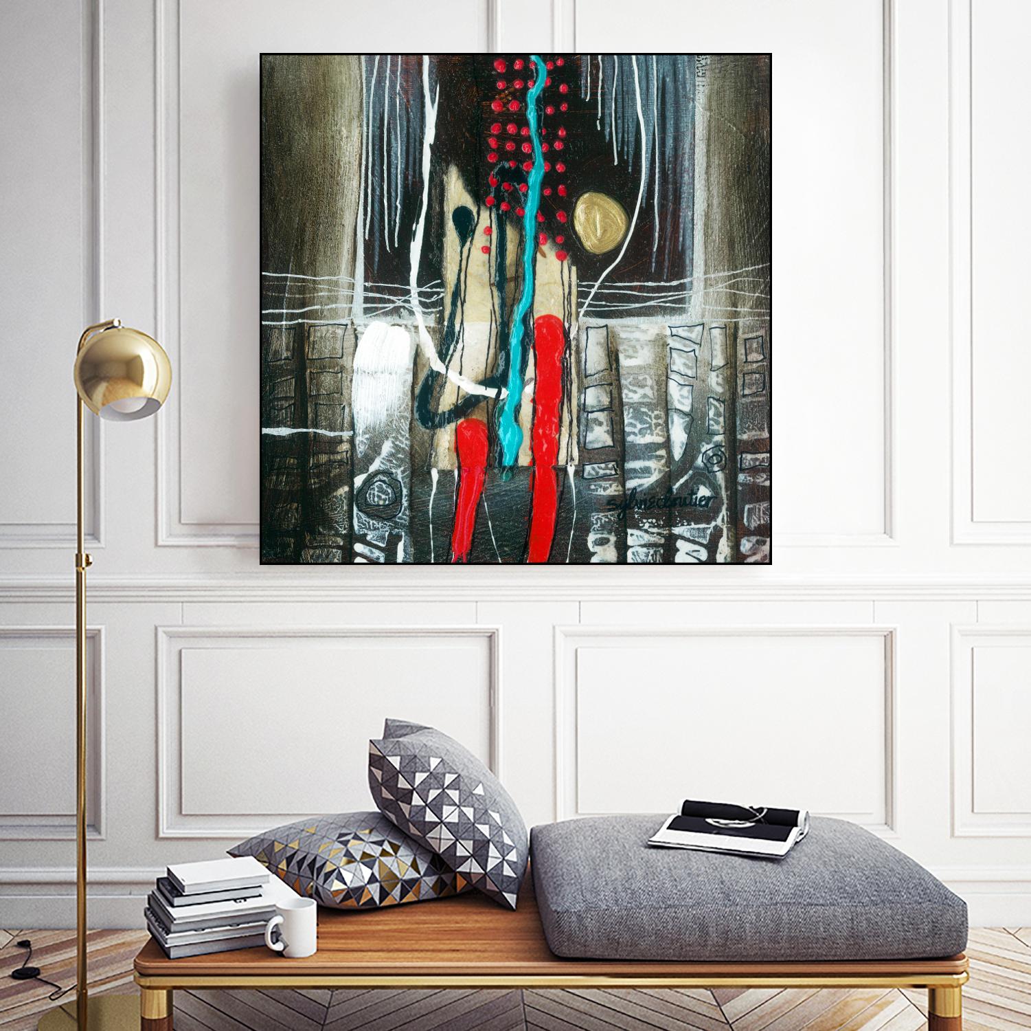 La broue dans l'toupet by Sylvie Cloutier on GIANT ART - brown abstract