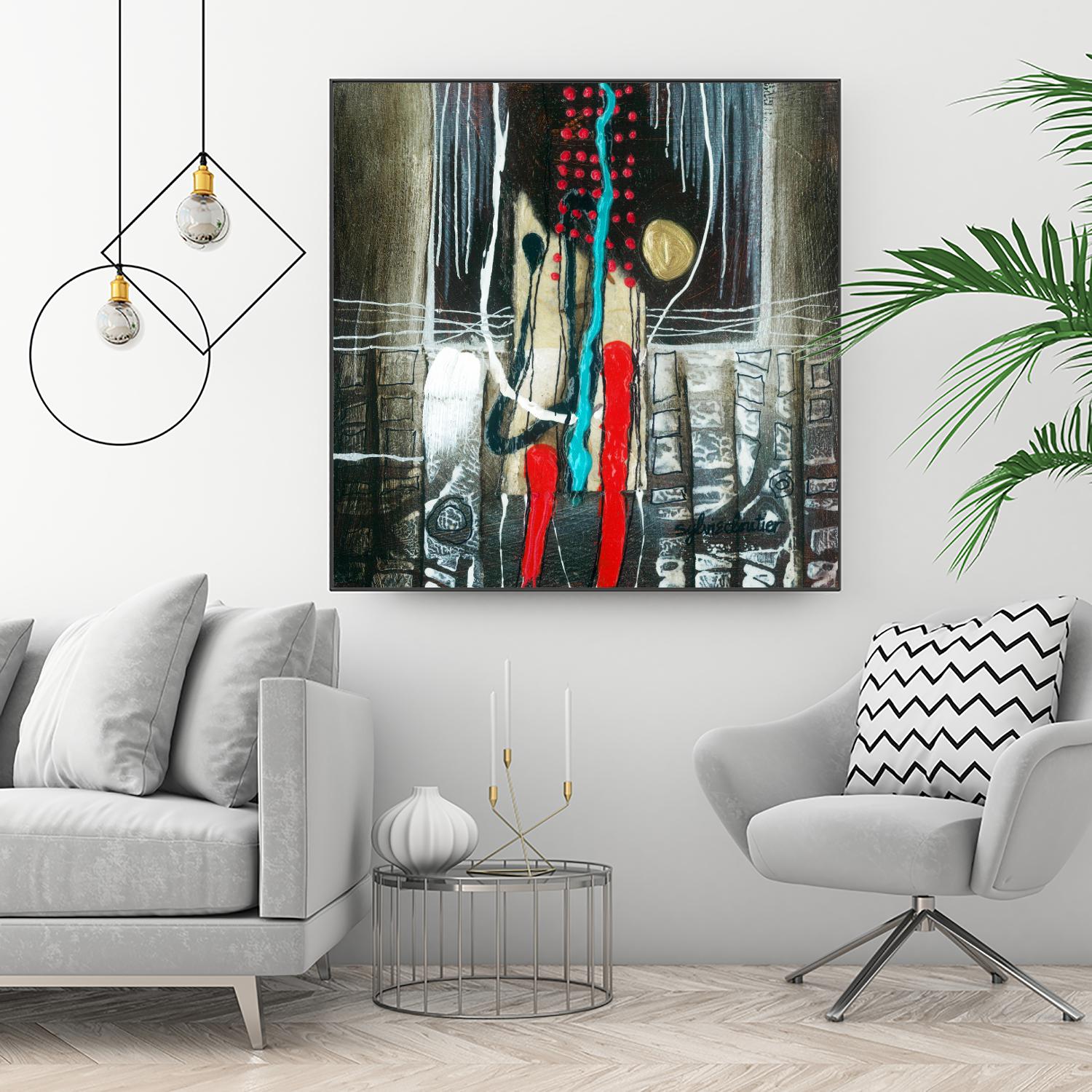 La broue dans l'toupet by Sylvie Cloutier on GIANT ART - brown abstract