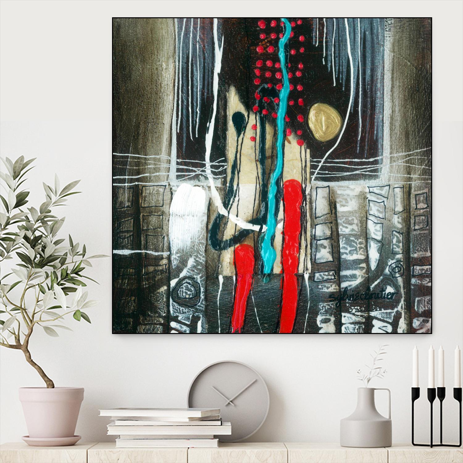 La broue dans l'toupet by Sylvie Cloutier on GIANT ART - brown abstract