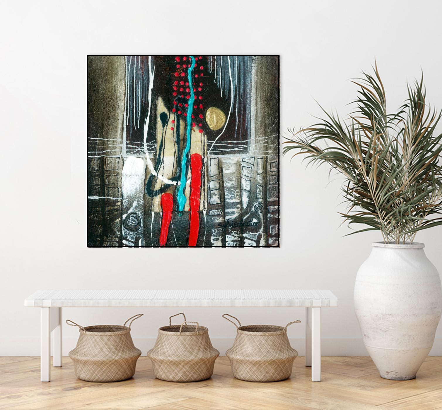 La broue dans l'toupet by Sylvie Cloutier on GIANT ART - brown abstract