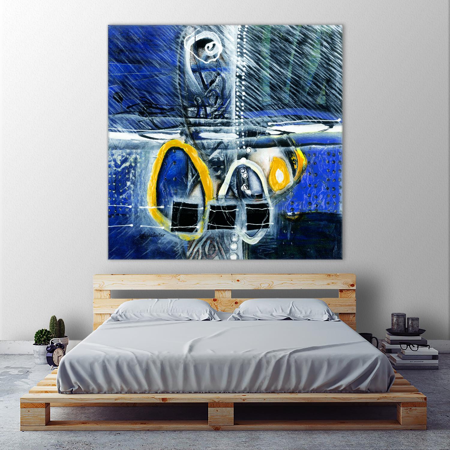 À déglacer by Sylvie Cloutier on GIANT ART - yellow abstract