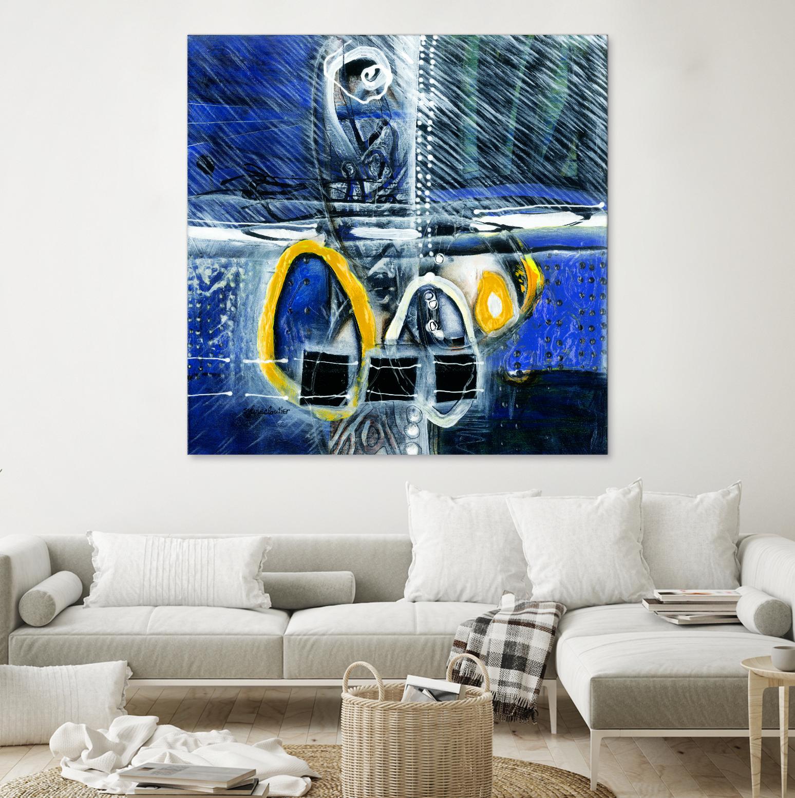 À déglacer by Sylvie Cloutier on GIANT ART - yellow abstract