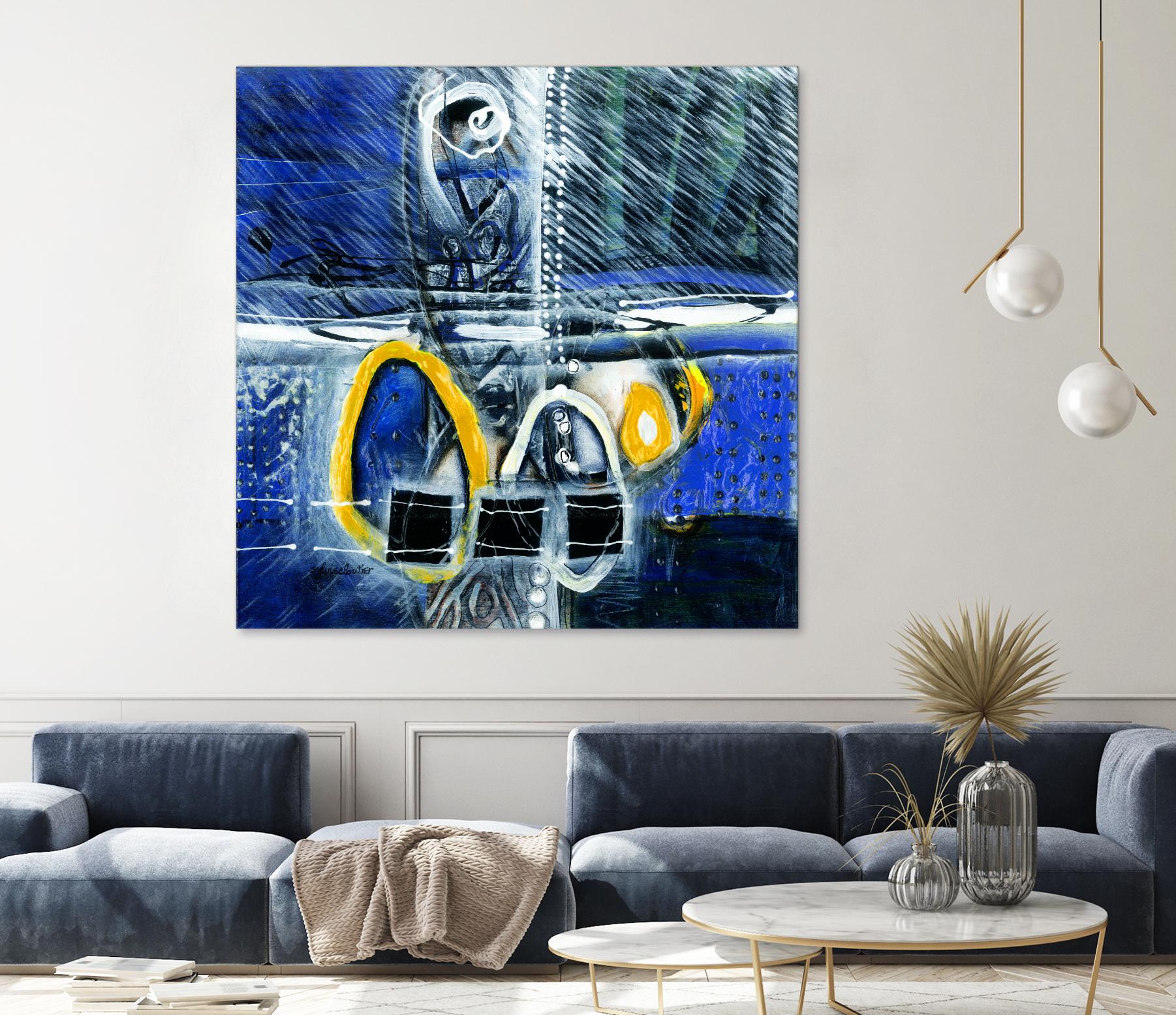 À déglacer by Sylvie Cloutier on GIANT ART - yellow abstract