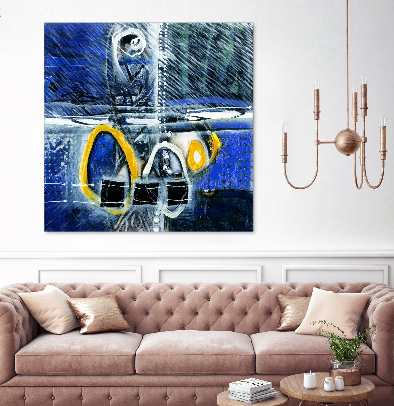 À déglacer by Sylvie Cloutier on GIANT ART - yellow abstract