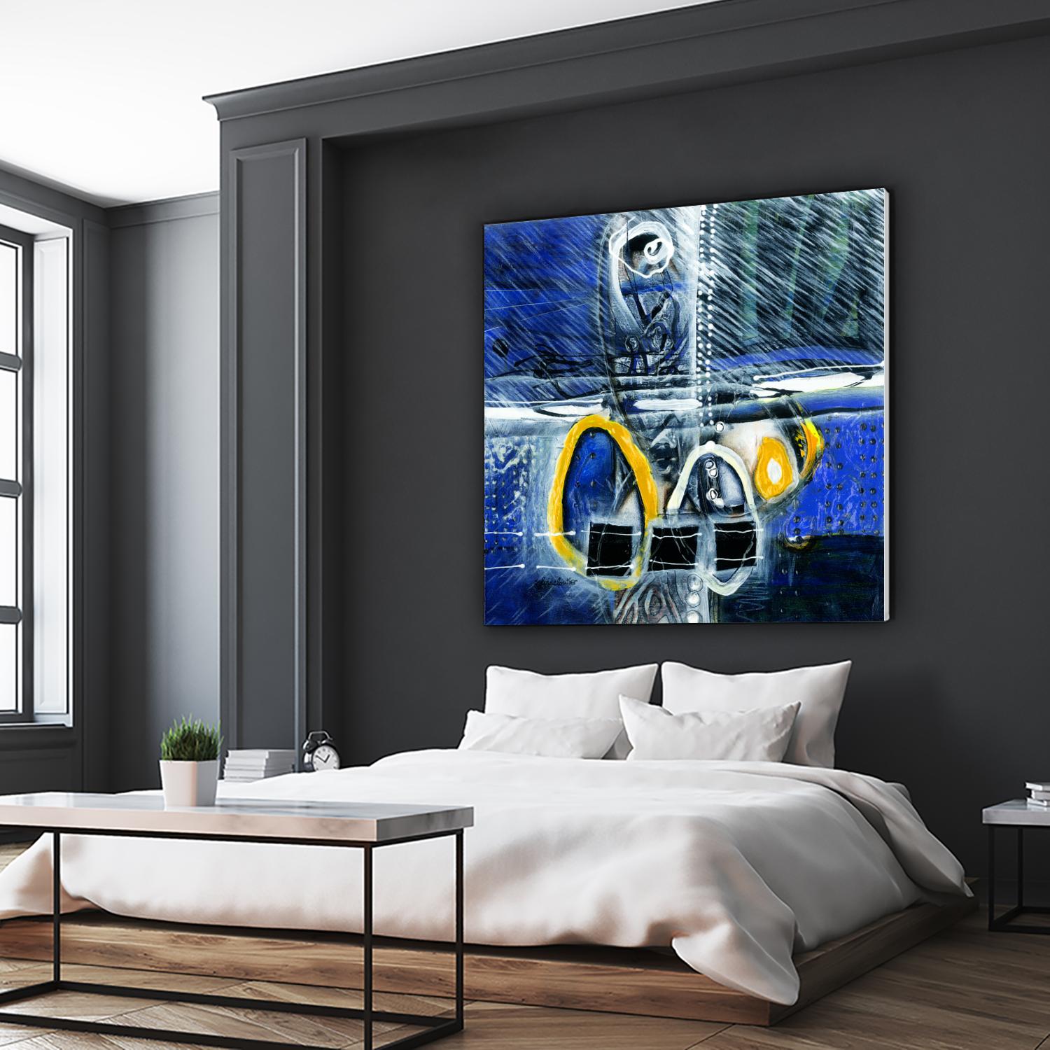 À déglacer by Sylvie Cloutier on GIANT ART - yellow abstract