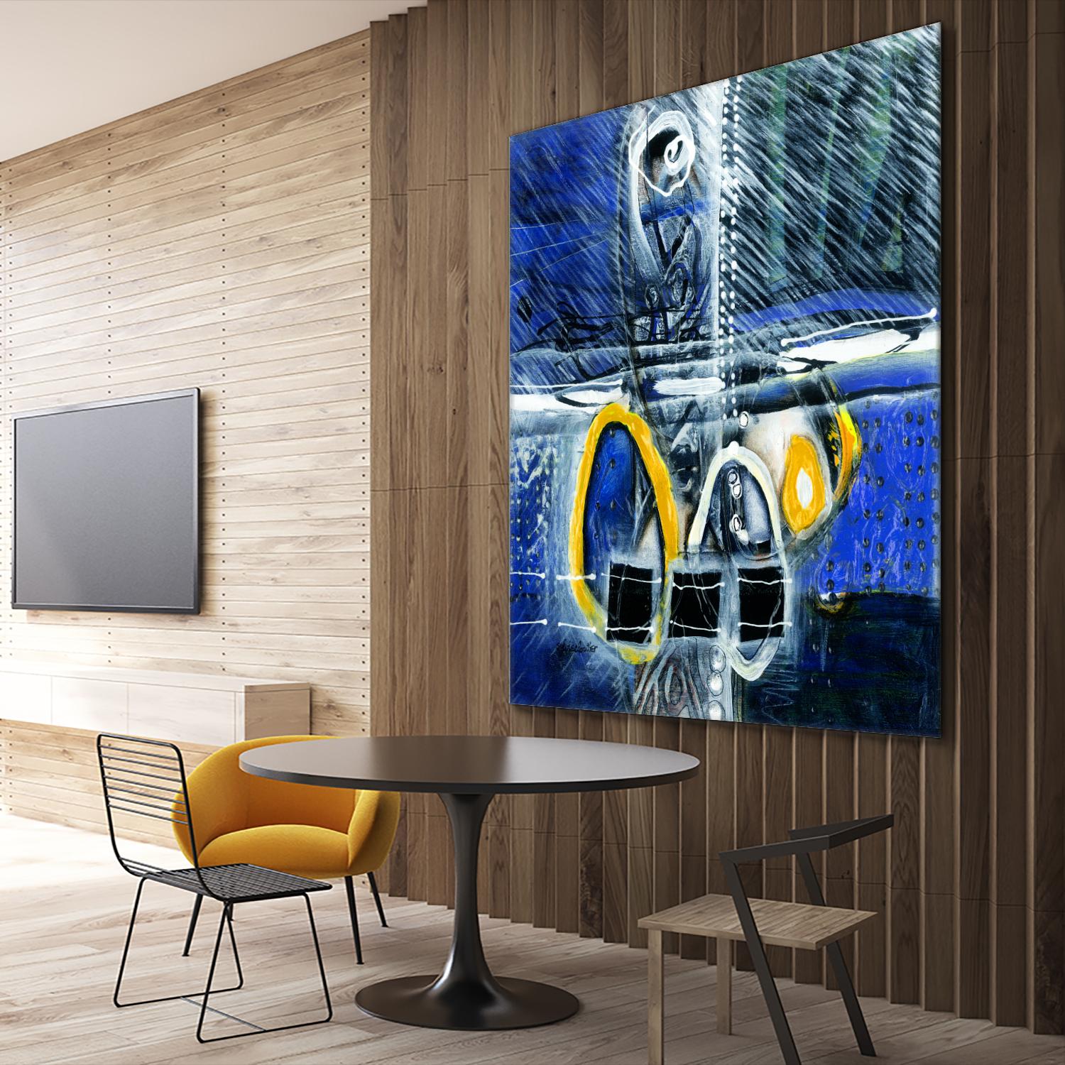 À déglacer by Sylvie Cloutier on GIANT ART - yellow abstract