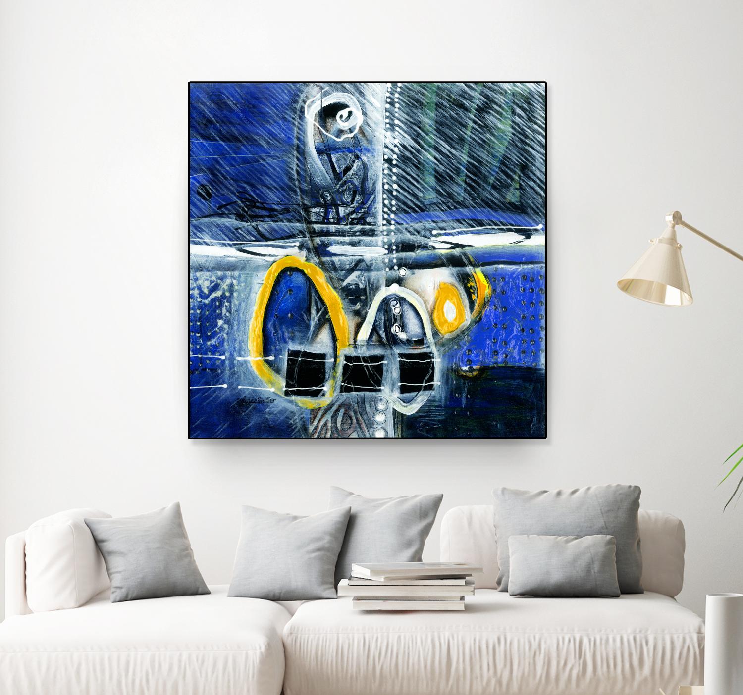 À déglacer by Sylvie Cloutier on GIANT ART - yellow abstract