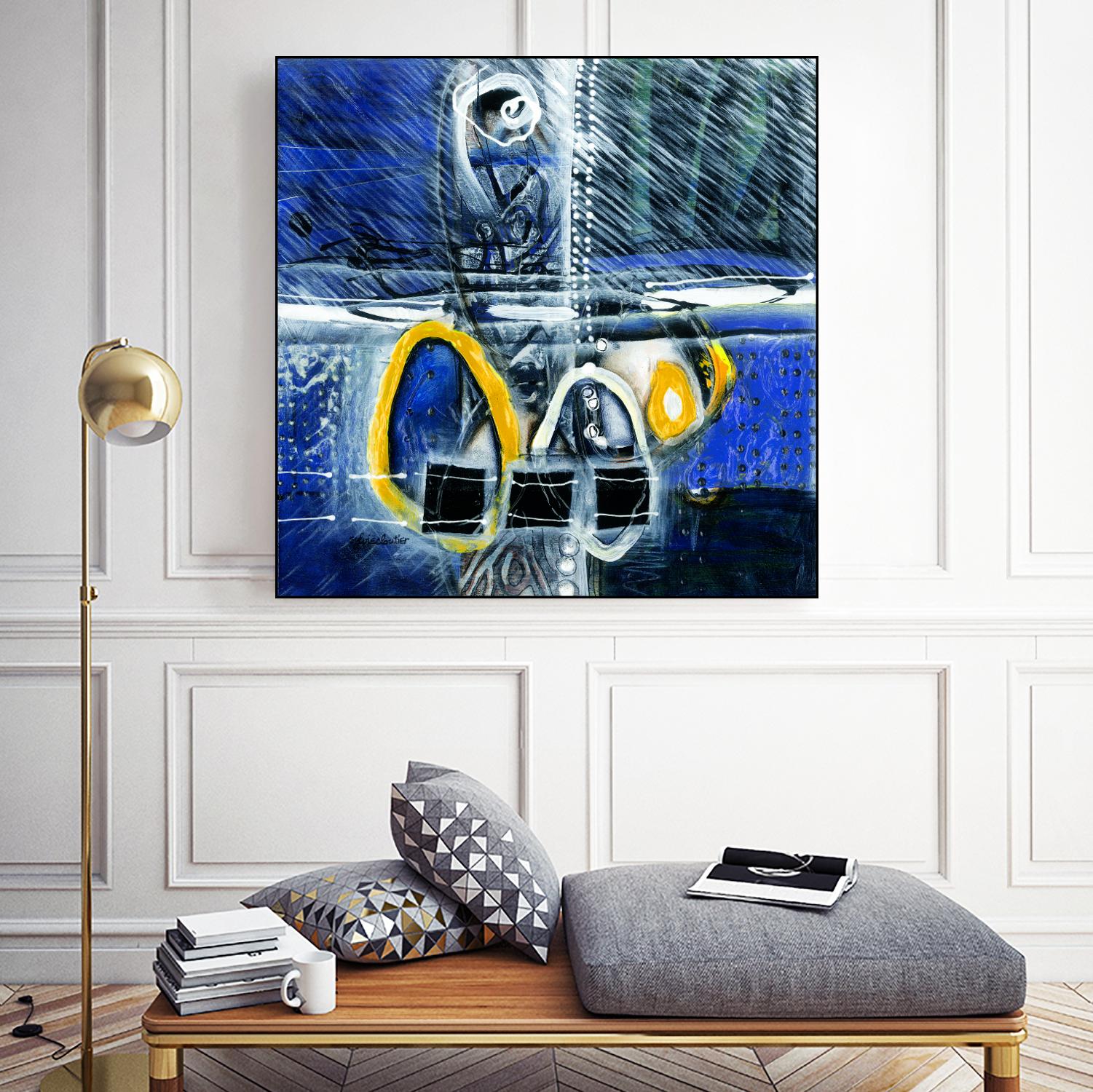 À déglacer by Sylvie Cloutier on GIANT ART - yellow abstract