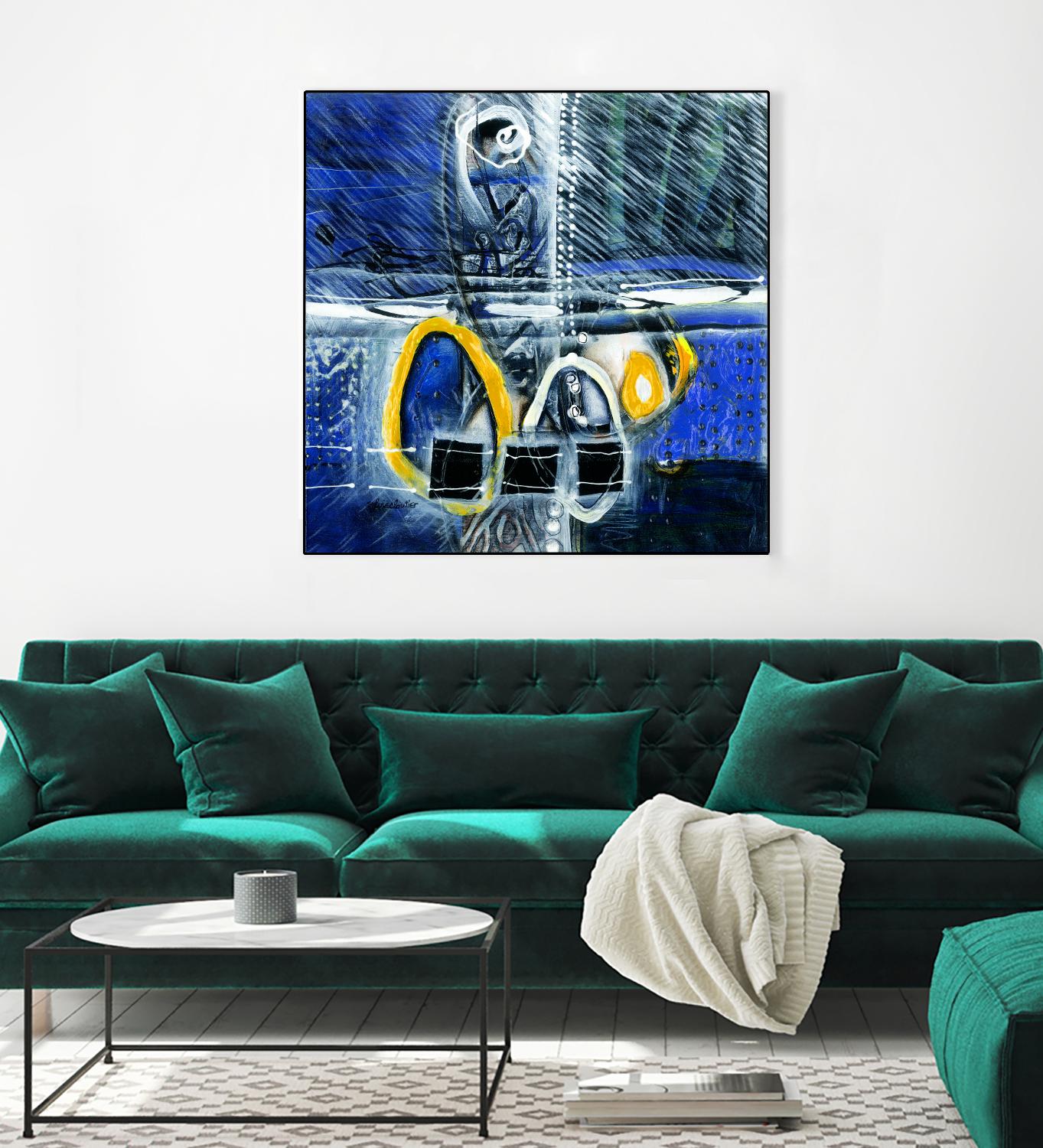 À déglacer by Sylvie Cloutier on GIANT ART - yellow abstract