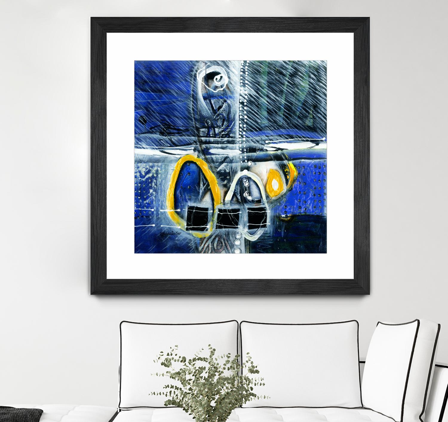 À déglacer by Sylvie Cloutier on GIANT ART - yellow abstract