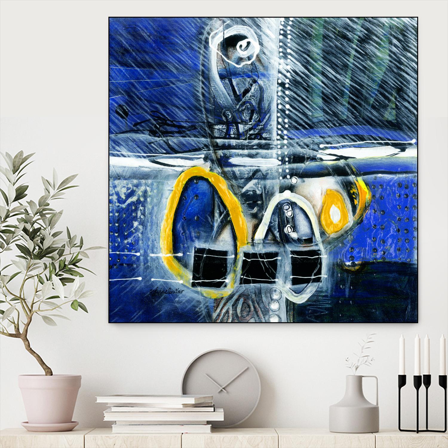 À déglacer by Sylvie Cloutier on GIANT ART - yellow abstract