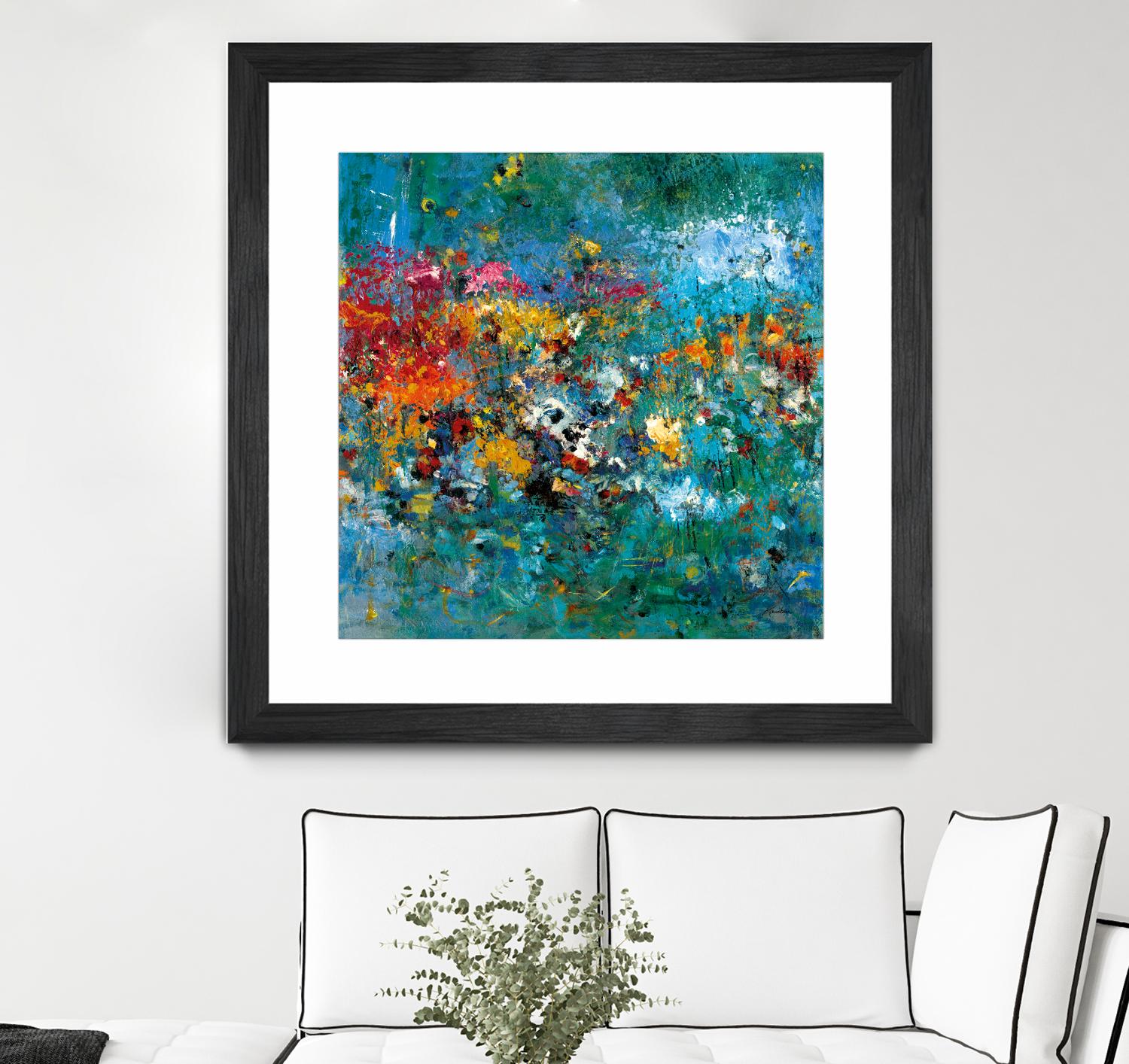 Carpe Diem 1 by Diane Lambin on GIANT ART - orange abstract fleurs abstraites