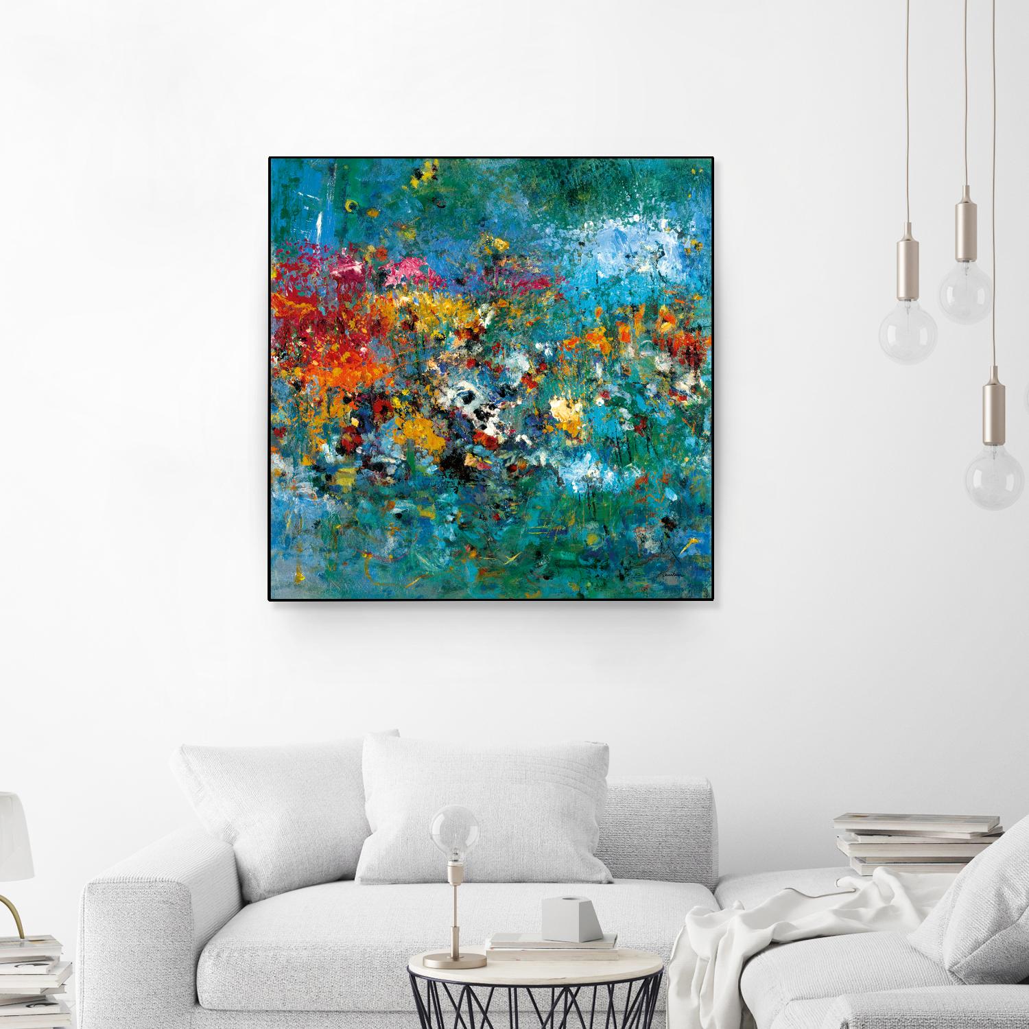 Carpe Diem 1 by Diane Lambin on GIANT ART - orange abstract fleurs abstraites