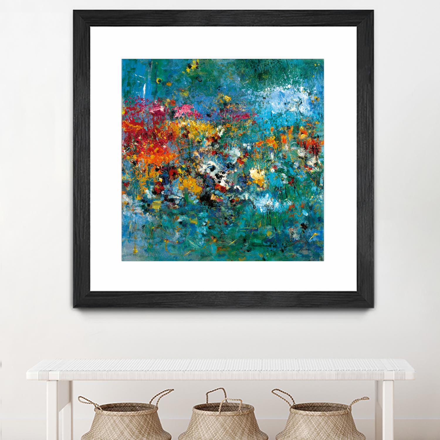 Carpe Diem 1 by Diane Lambin on GIANT ART - orange abstract fleurs abstraites