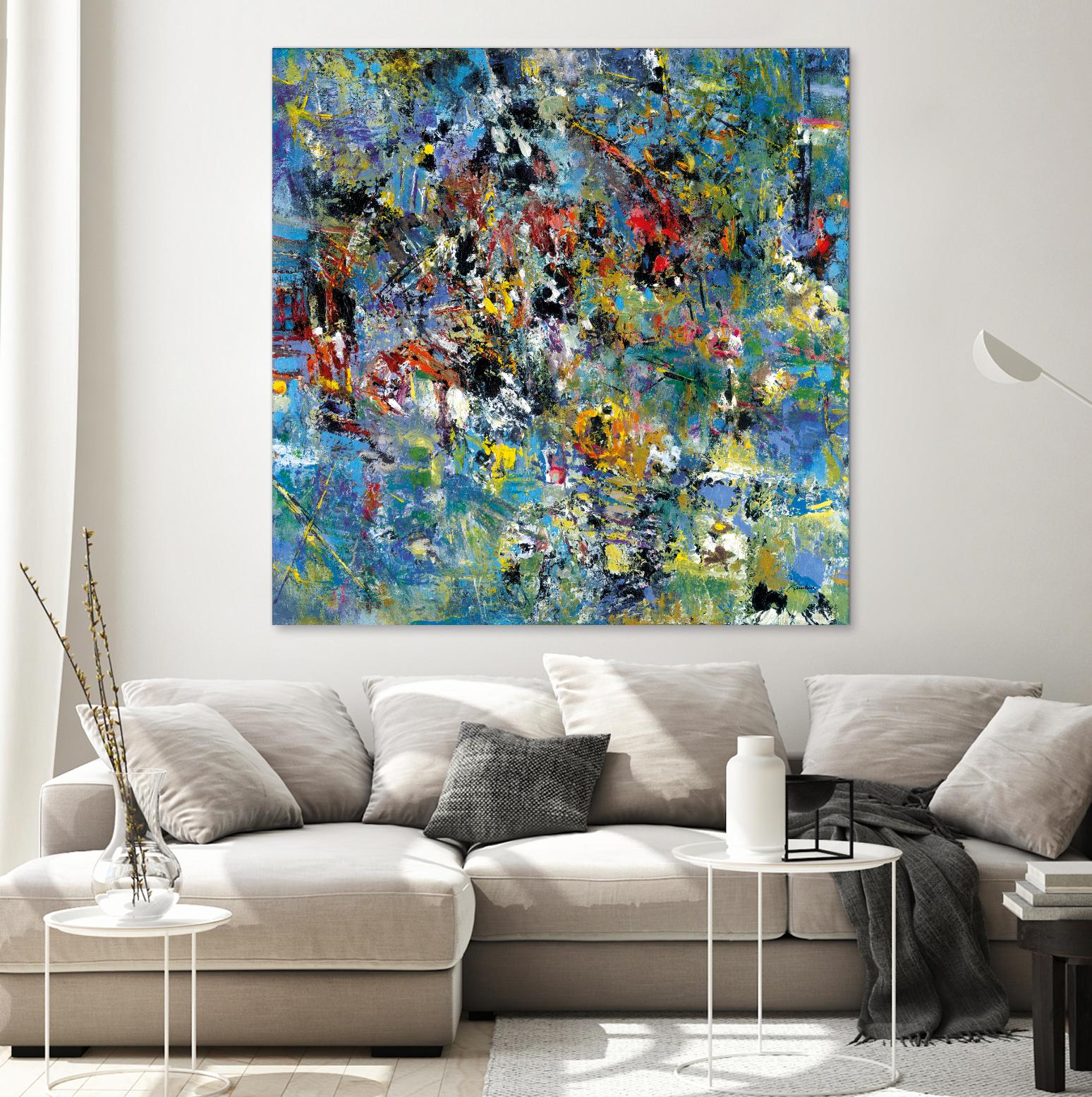 Carpe Diem 2 by Diane Lambin on GIANT ART - yellow abstract