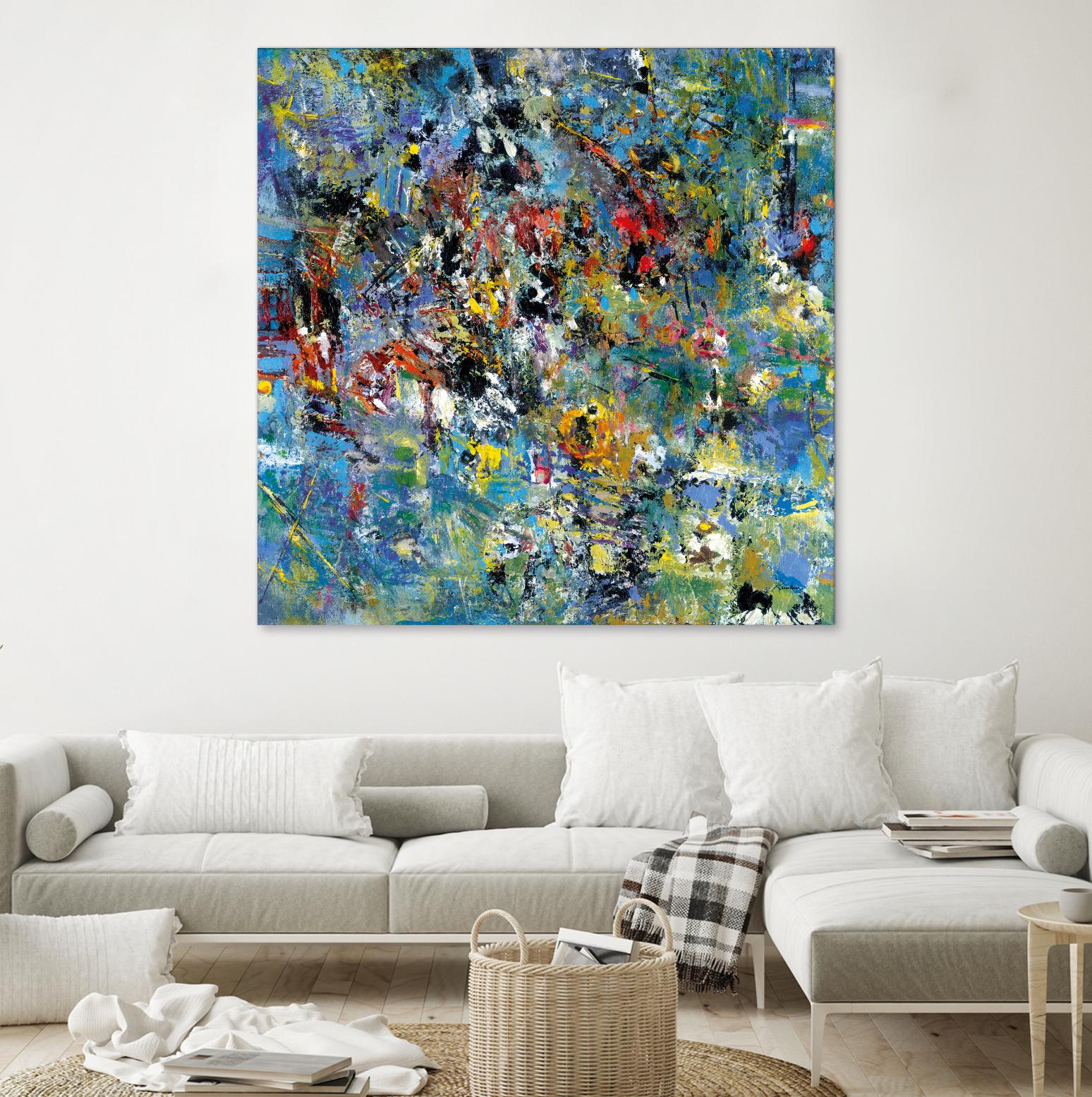 Carpe Diem 2 by Diane Lambin on GIANT ART - yellow abstract