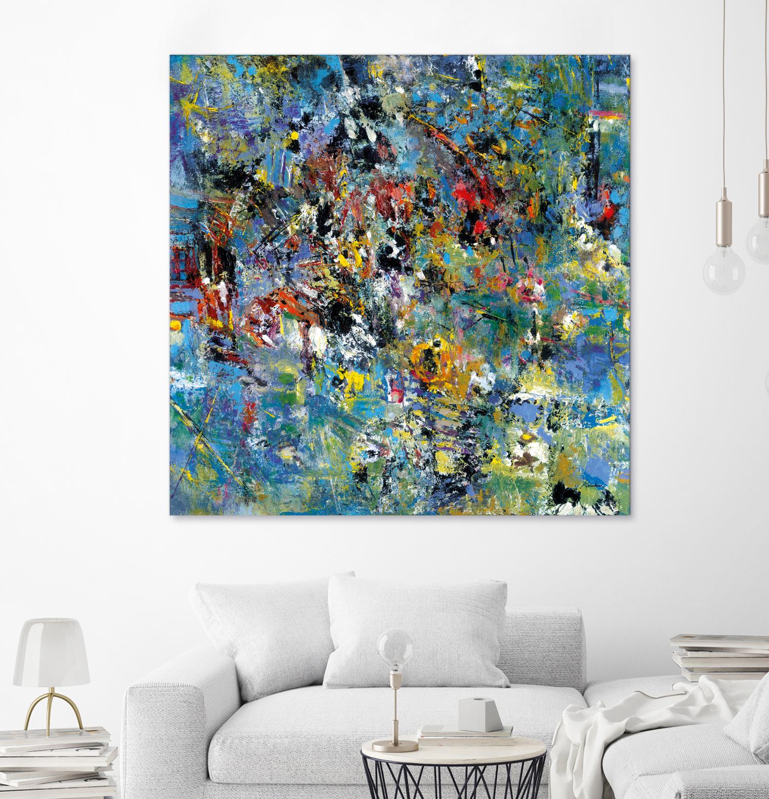 Carpe Diem 2 by Diane Lambin on GIANT ART - yellow abstract