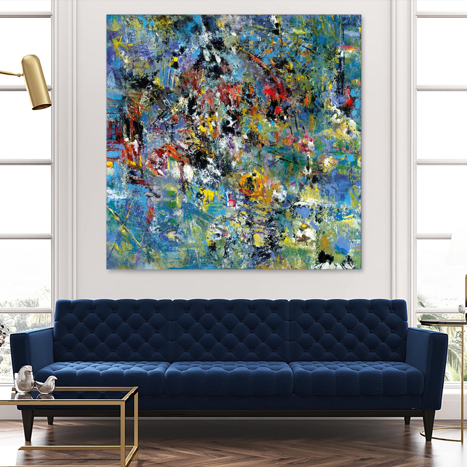 Carpe Diem 2 by Diane Lambin on GIANT ART - yellow abstract