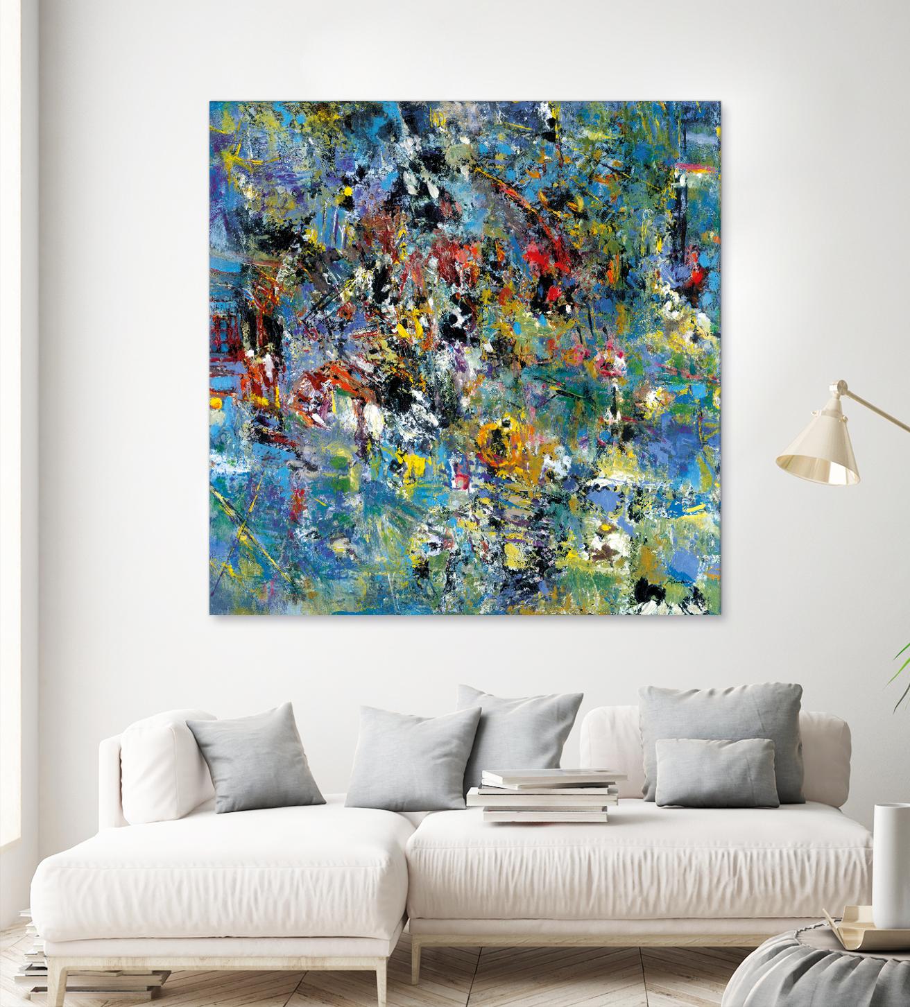 Carpe Diem 2 by Diane Lambin on GIANT ART - yellow abstract