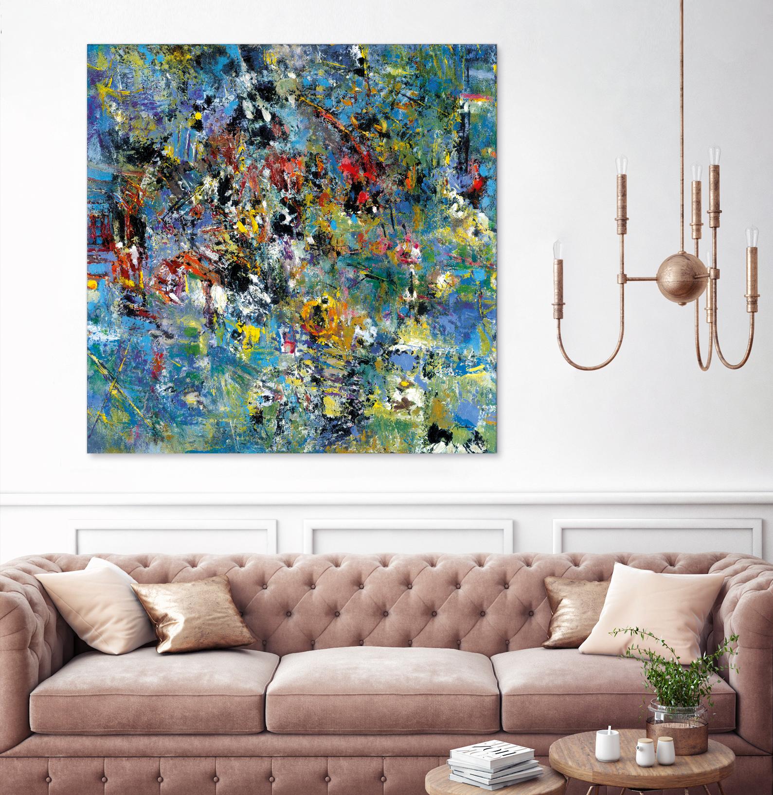 Carpe Diem 2 by Diane Lambin on GIANT ART - yellow abstract