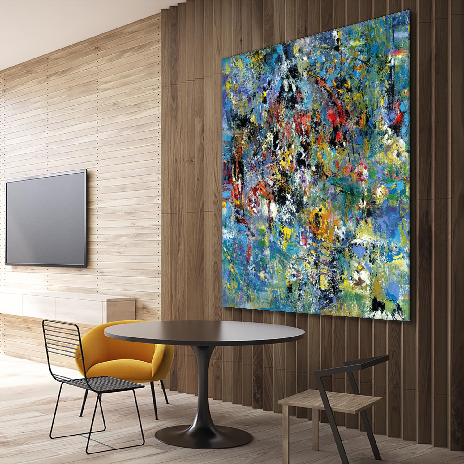 Carpe Diem 2 by Diane Lambin on GIANT ART - yellow abstract