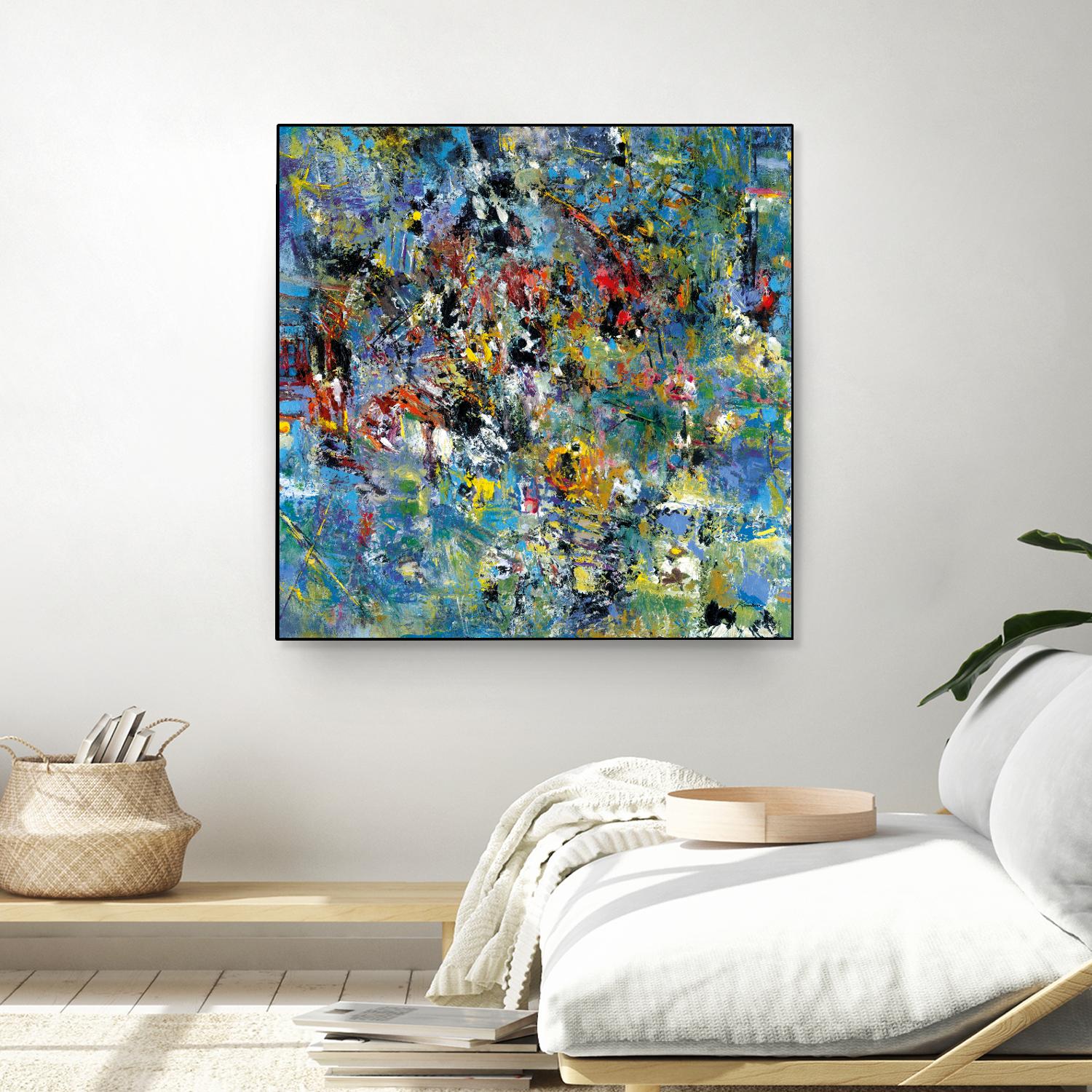 Carpe Diem 2 by Diane Lambin on GIANT ART - yellow abstract